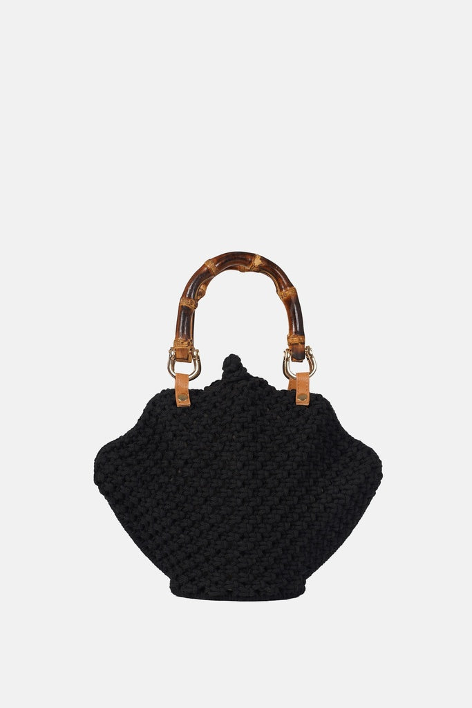 Jelavu - Venus Black Crochette Shell Bag