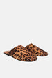 JELAVU Serena Studded Flat Mule - Leopard Print