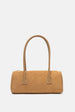 Jelavu Seville Suede Barrel Shoulder Bag - Beige