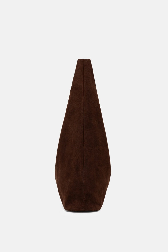 Jelavu Turin Suede Sculptural Tote Bag in Chocolate - image 3