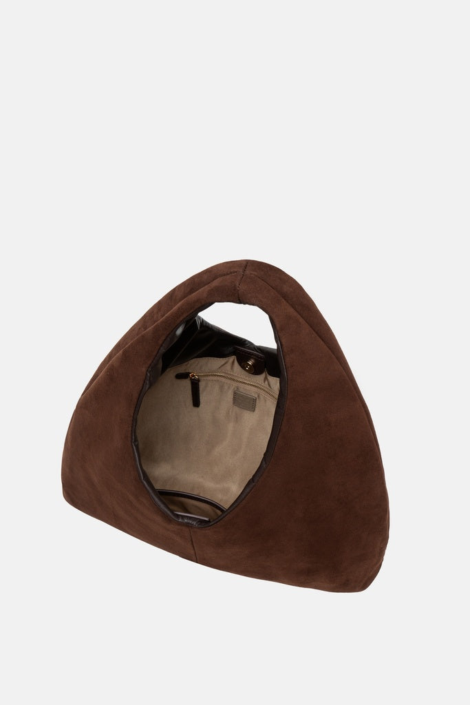 Jelavu Turin Suede Sculptural Tote Bag in Chocolate - image 5