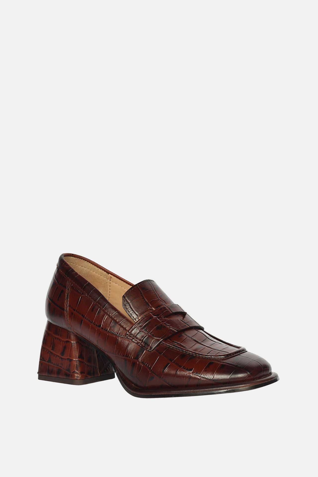 Viviana Croco - Heel Loafers