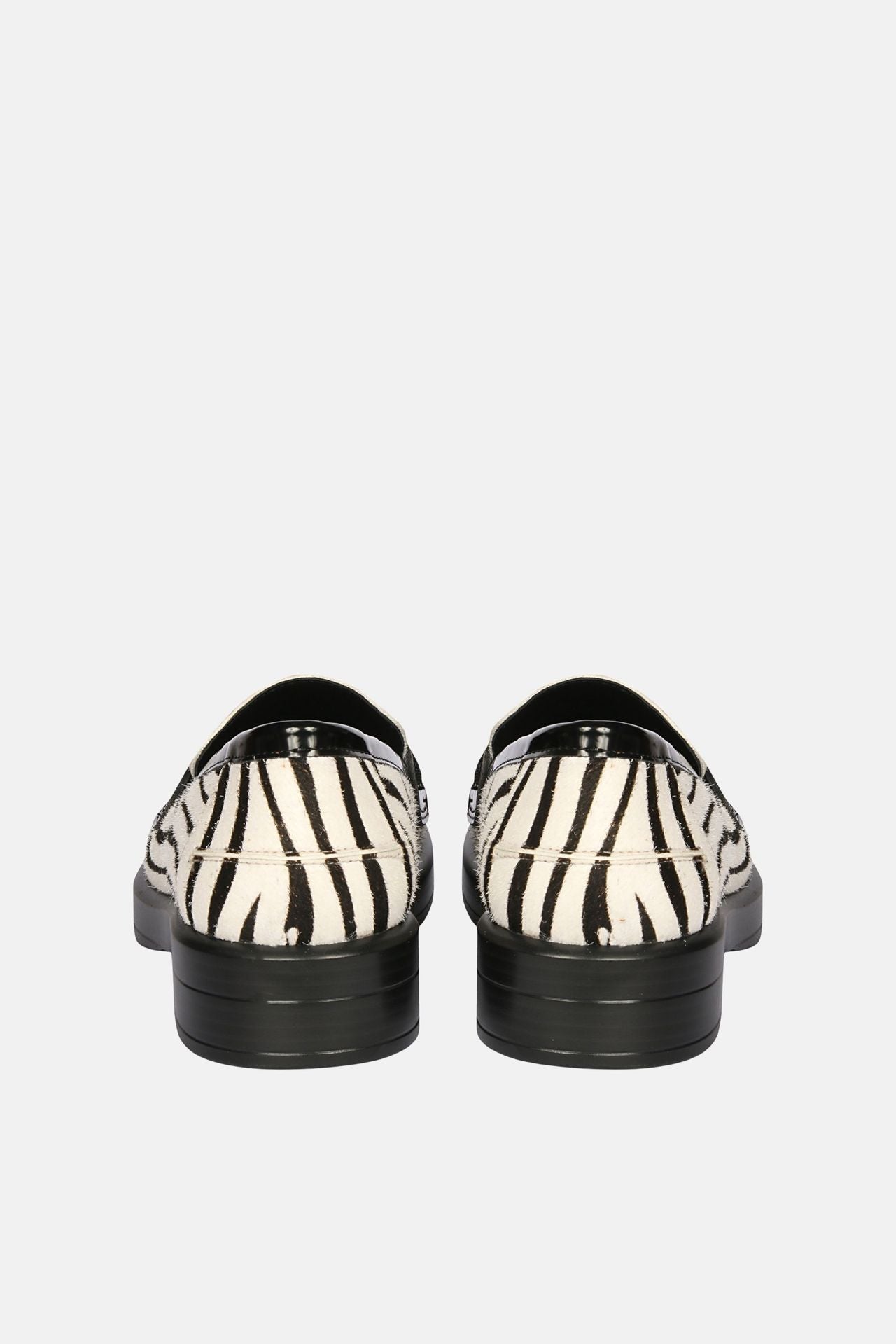 The Saint G - Zuri - Black/White Moccasins