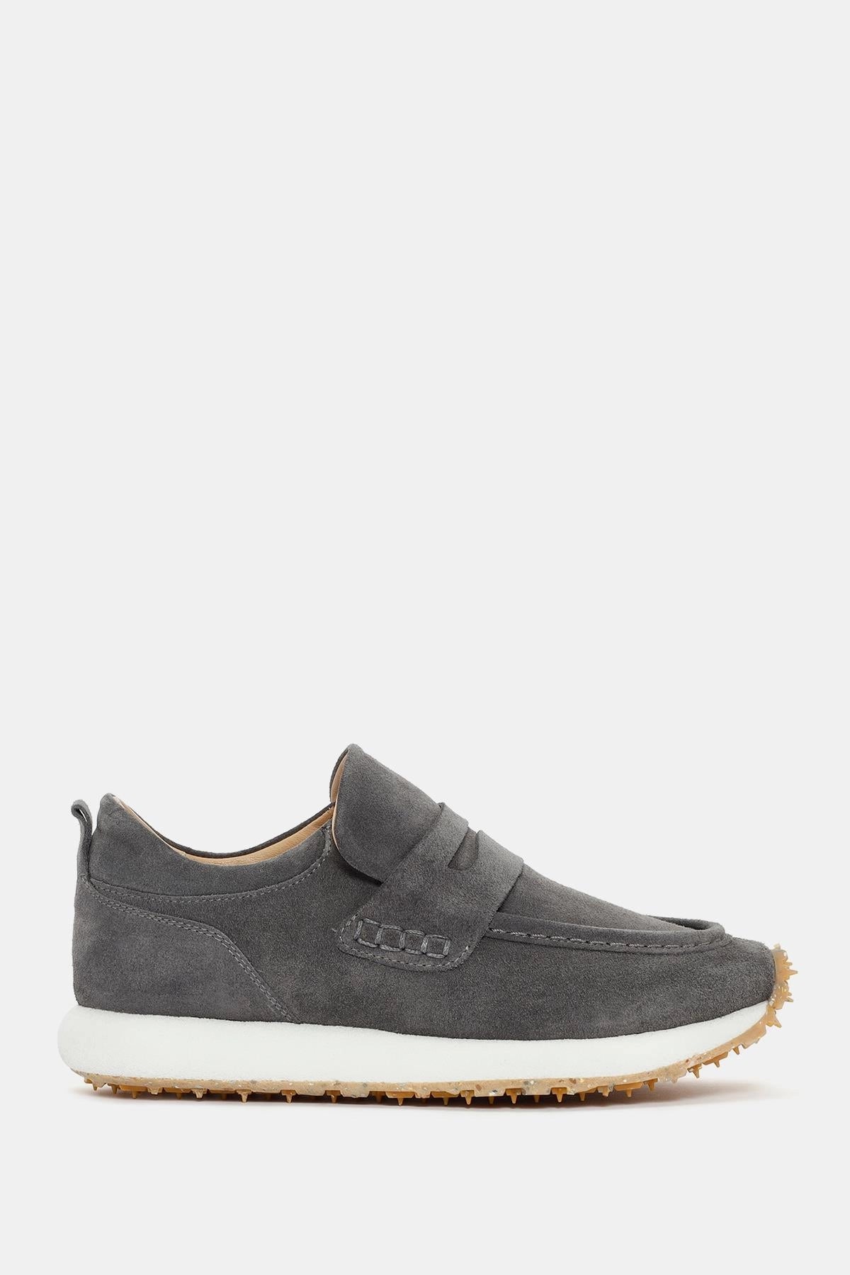 Code 917 - Step Grey Suede Loafer Sneaker