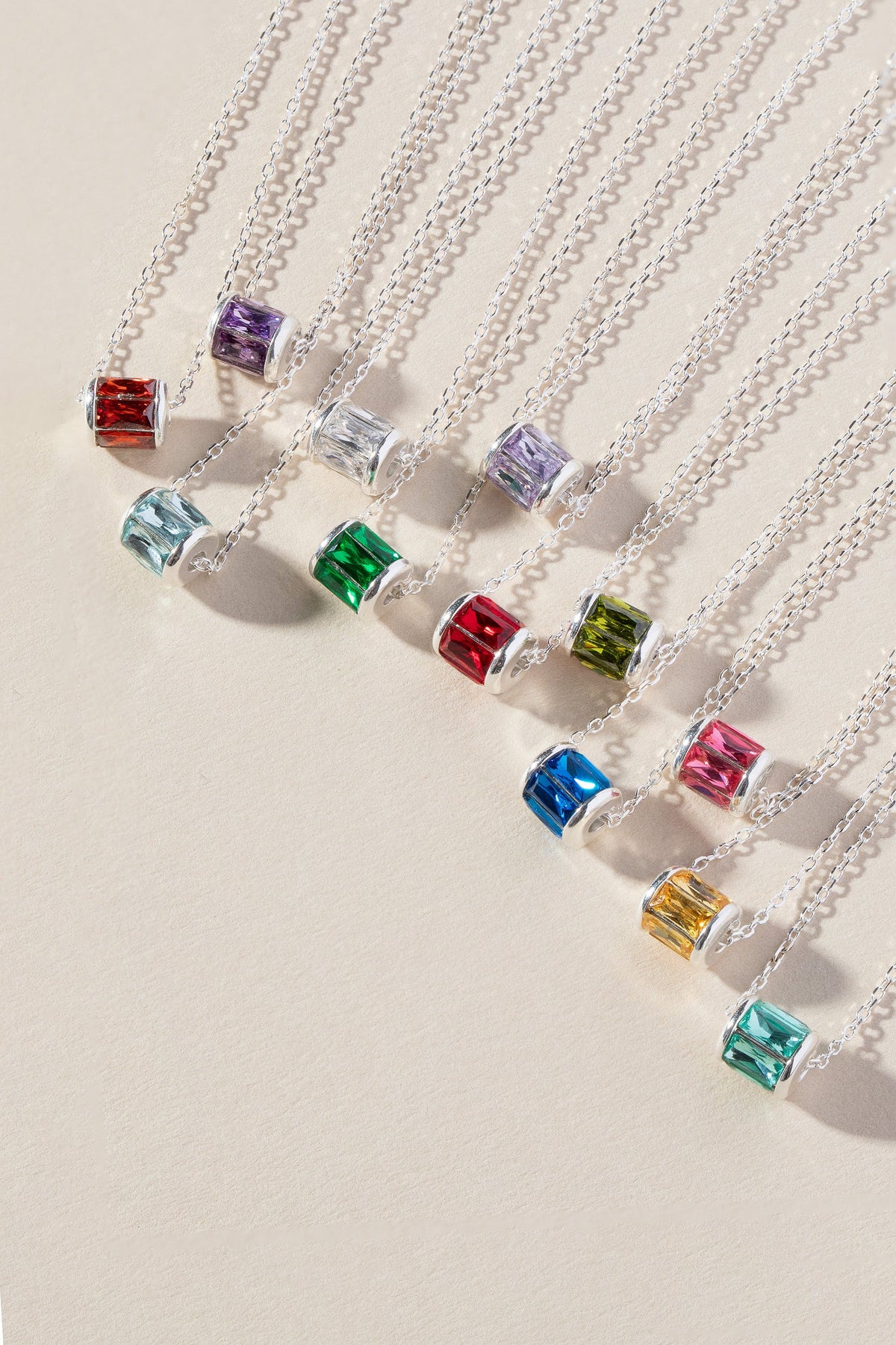 May Birthstone Precious Pendant Necklace