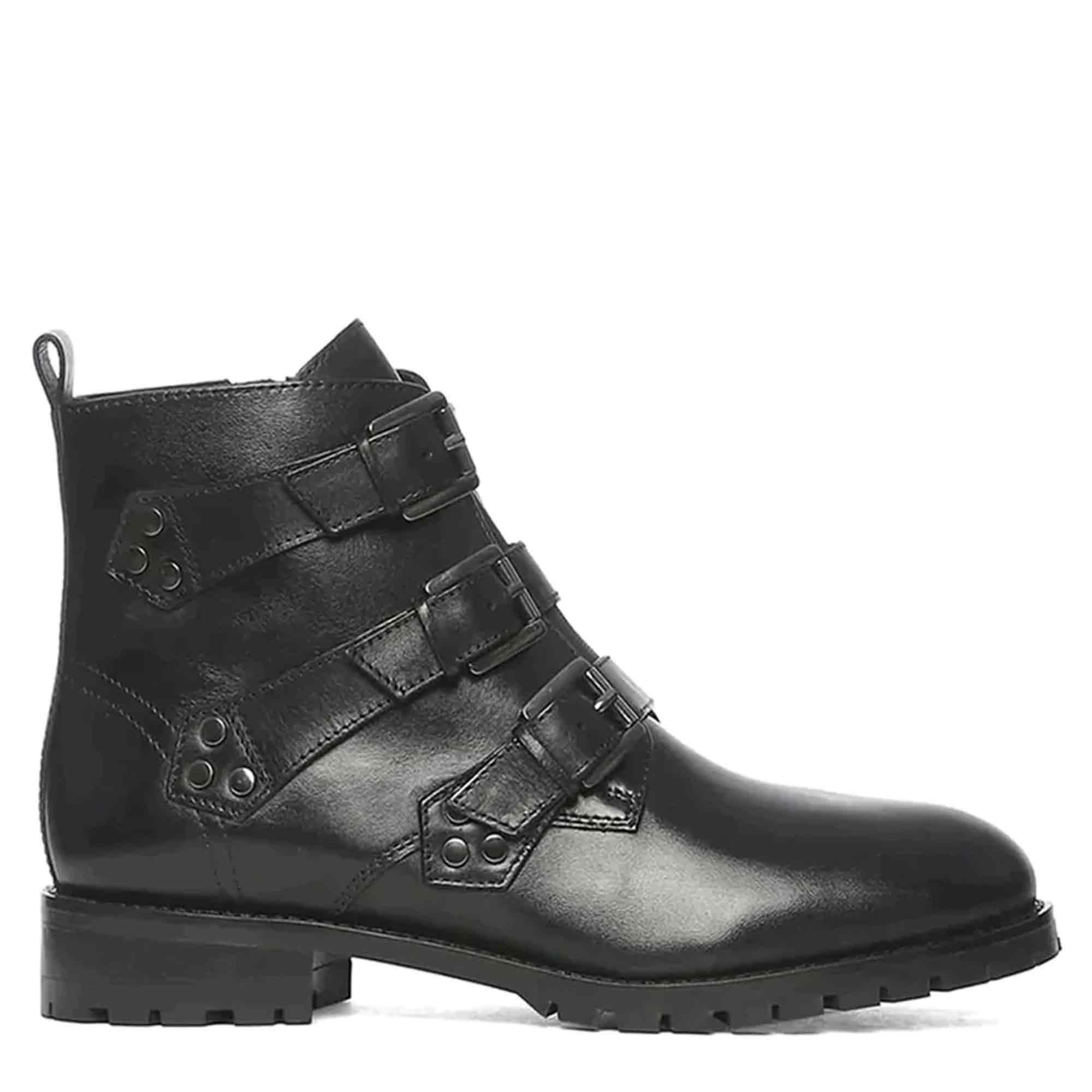 Aurora Multi Buckle Leather Boots for Women Online