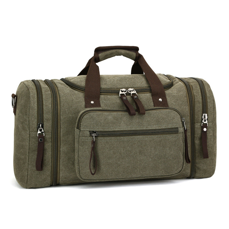 Canvas Travel Duffel Bag Canvas Weekend Bag Casual Carry On Bag For Men And Women