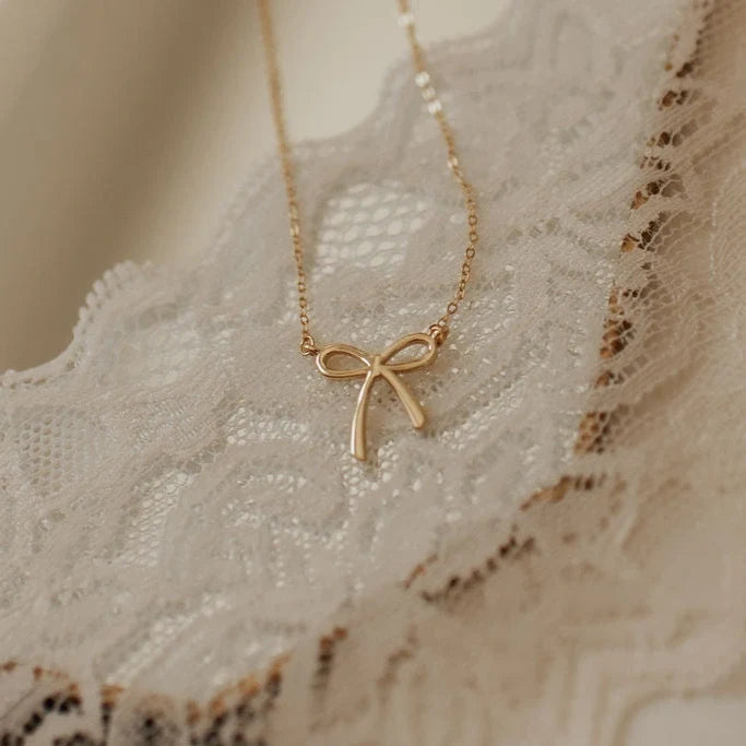 Lily Bow Necklace