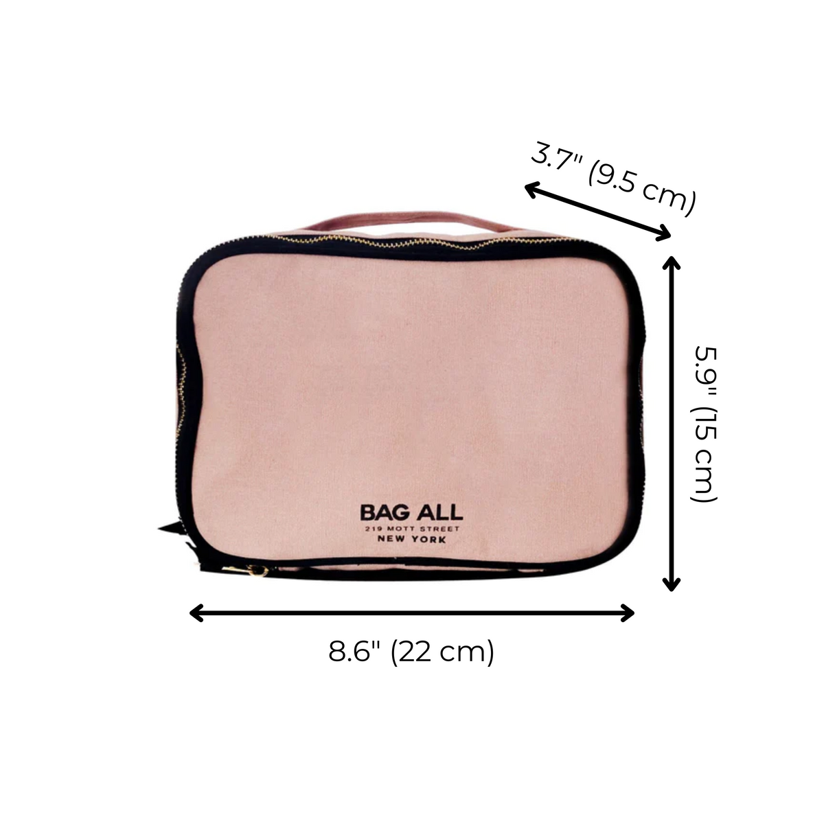 Double-Sided Makeup Case – Pink/Blush
