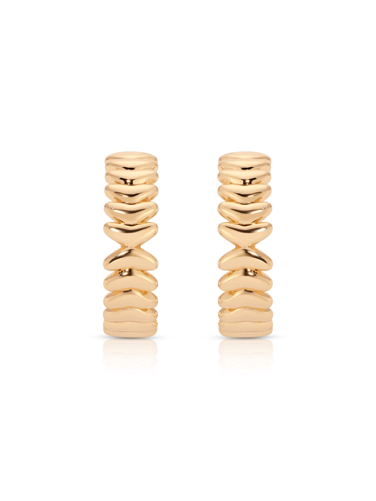 Medium Metal Moderna Hoops