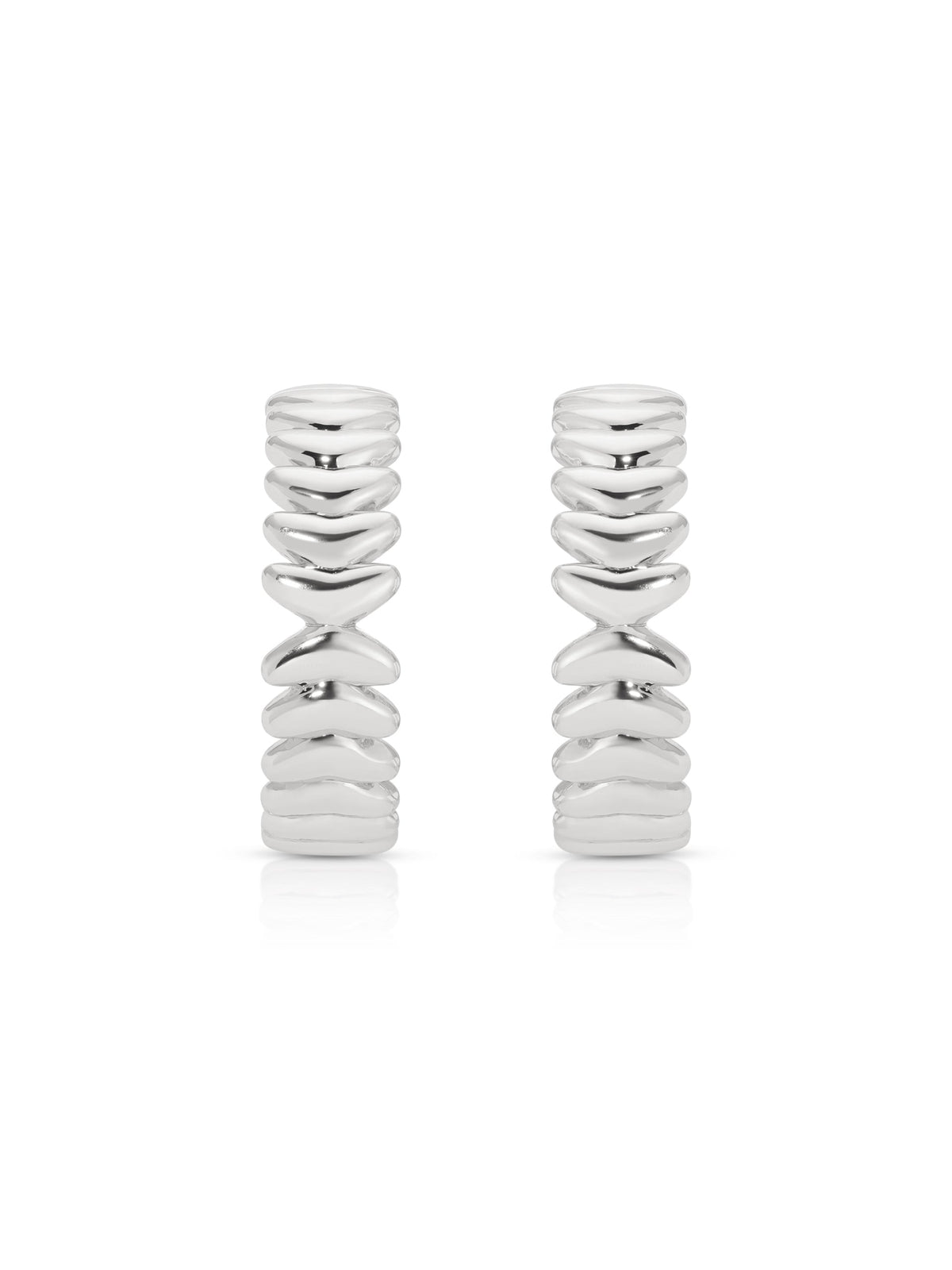 Medium Metal Moderna Hoops