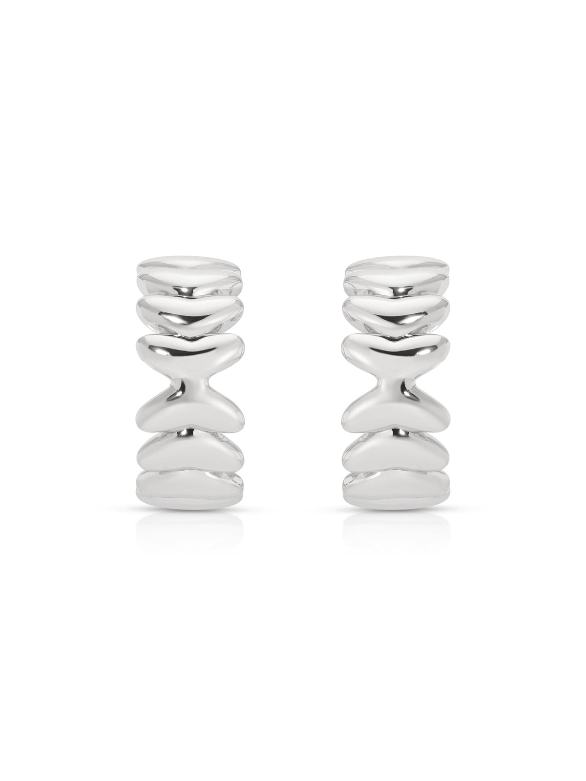 Small Metal Moderna Hoops