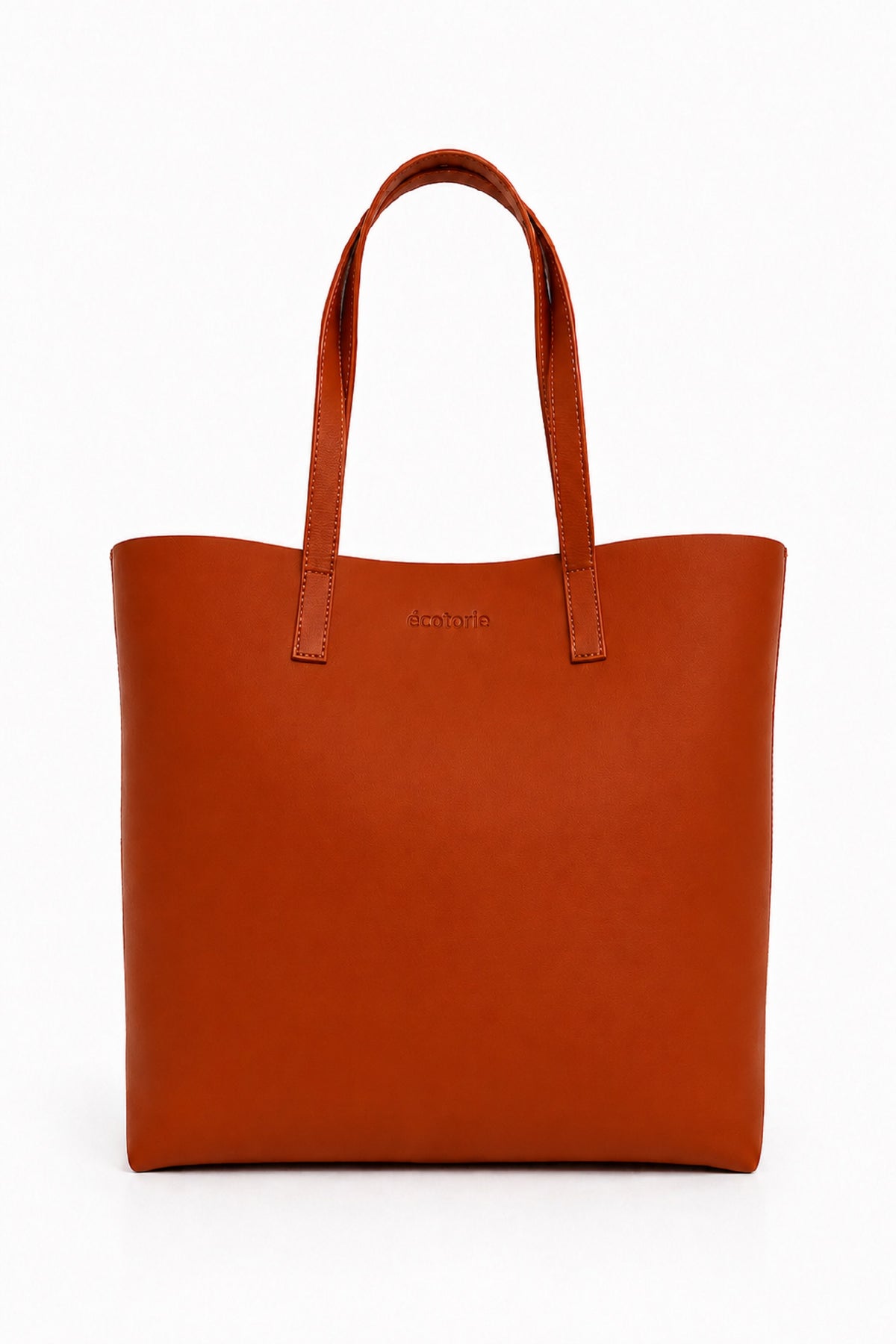 Ecotorie Agatha Leather Tote Bag-Rust