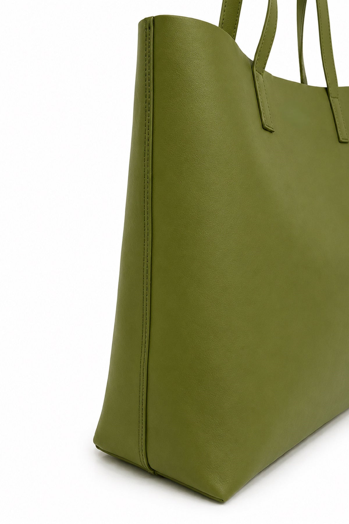 Ecotorie Agatha Leather Tote Bag-Sea Kelp