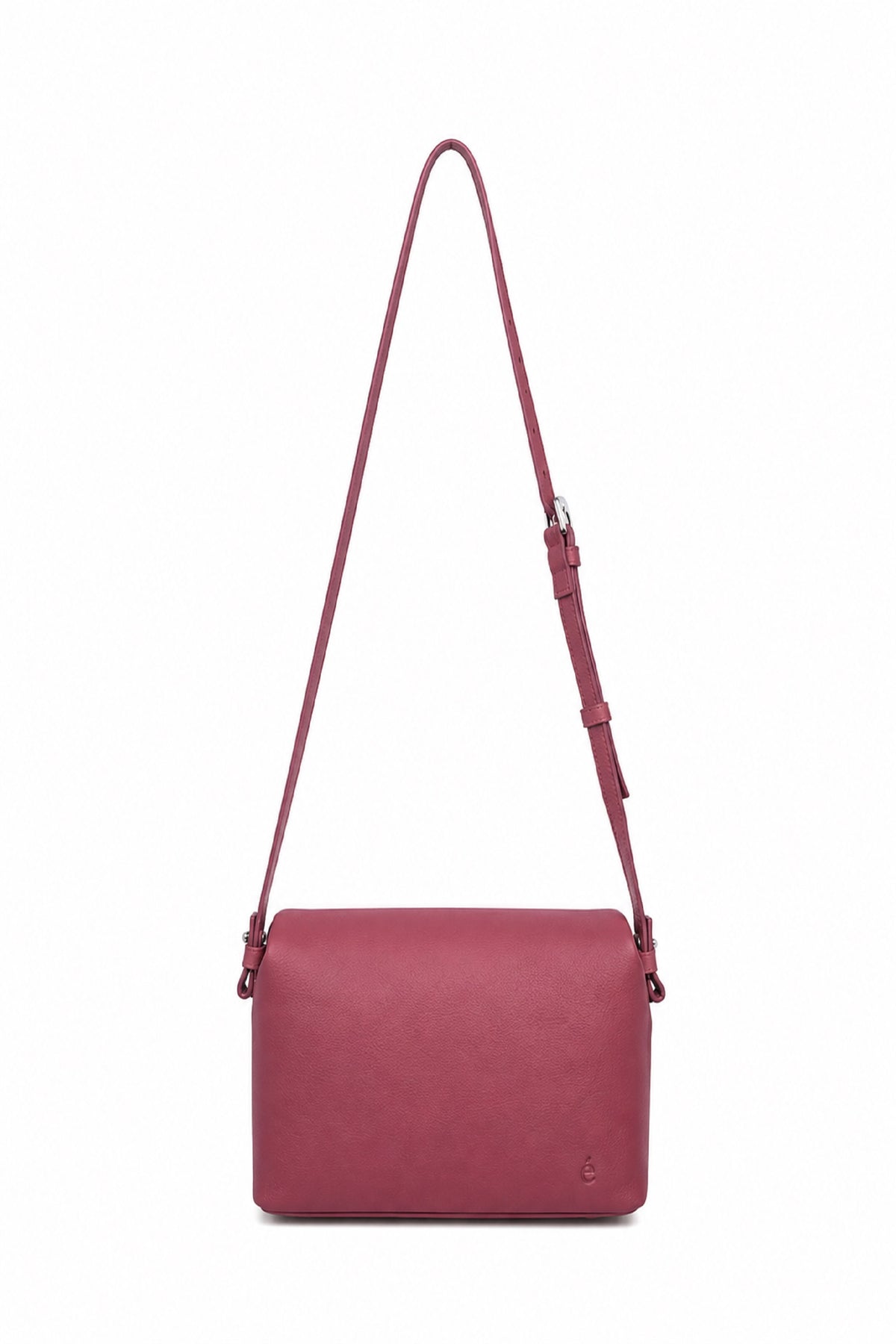 Ecotorie Agnes Leather Crossbody Bag-Wine
