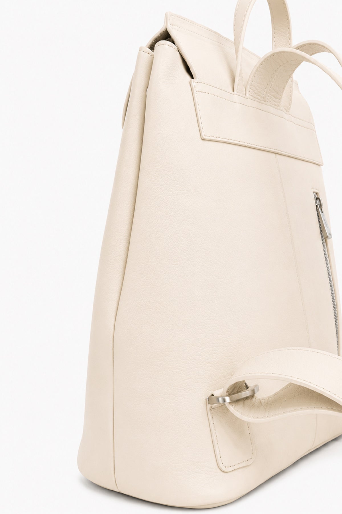 Ecotorie Clementine Leather Backpack-Warm White