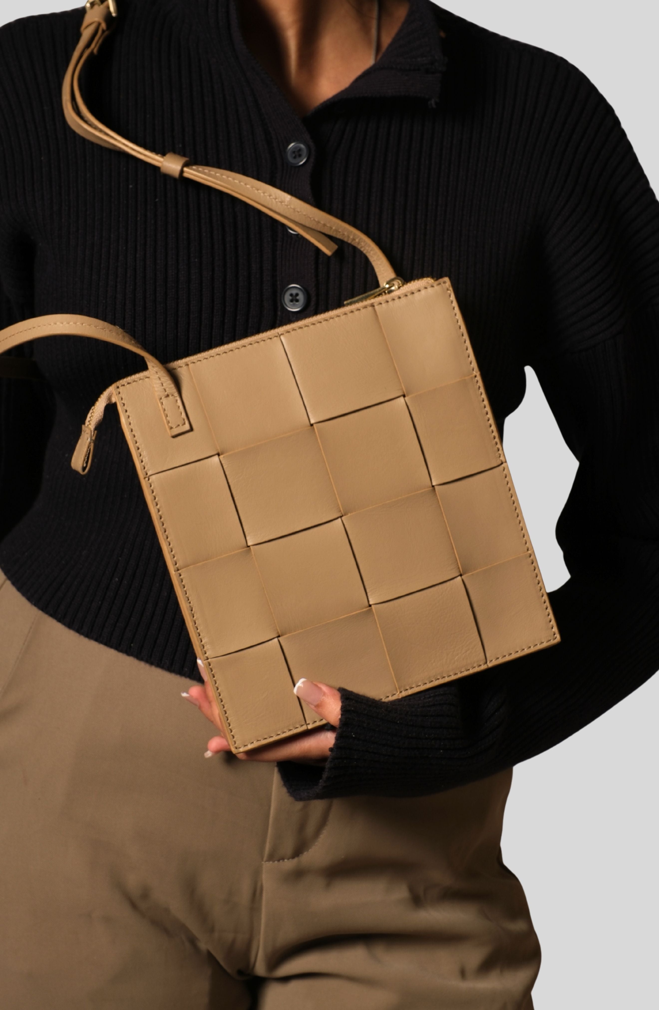 Ecotorie - Polly Wine Woven Crossbody Bag