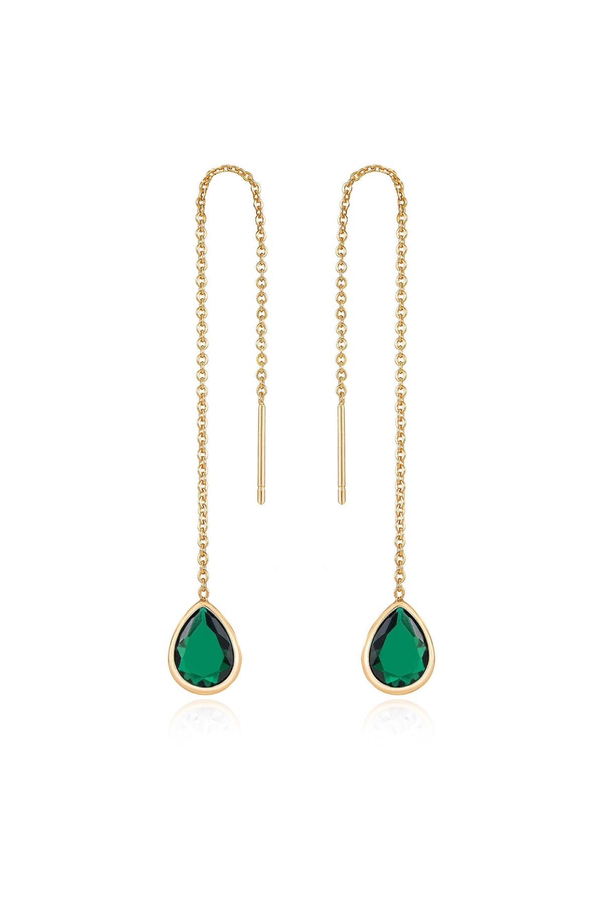 Barely There Chain and Crystal Dangle Earrings