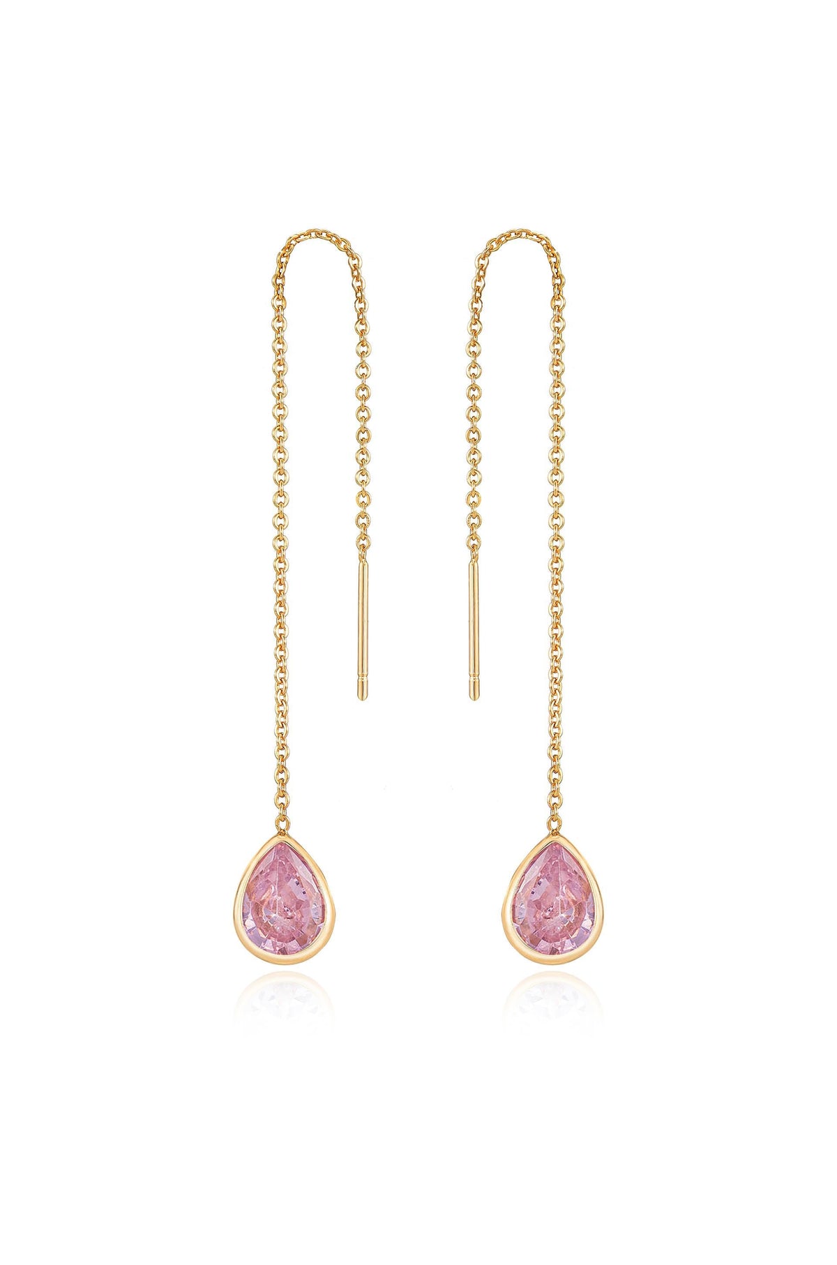 Barely There Chain and Crystal Dangle Earrings