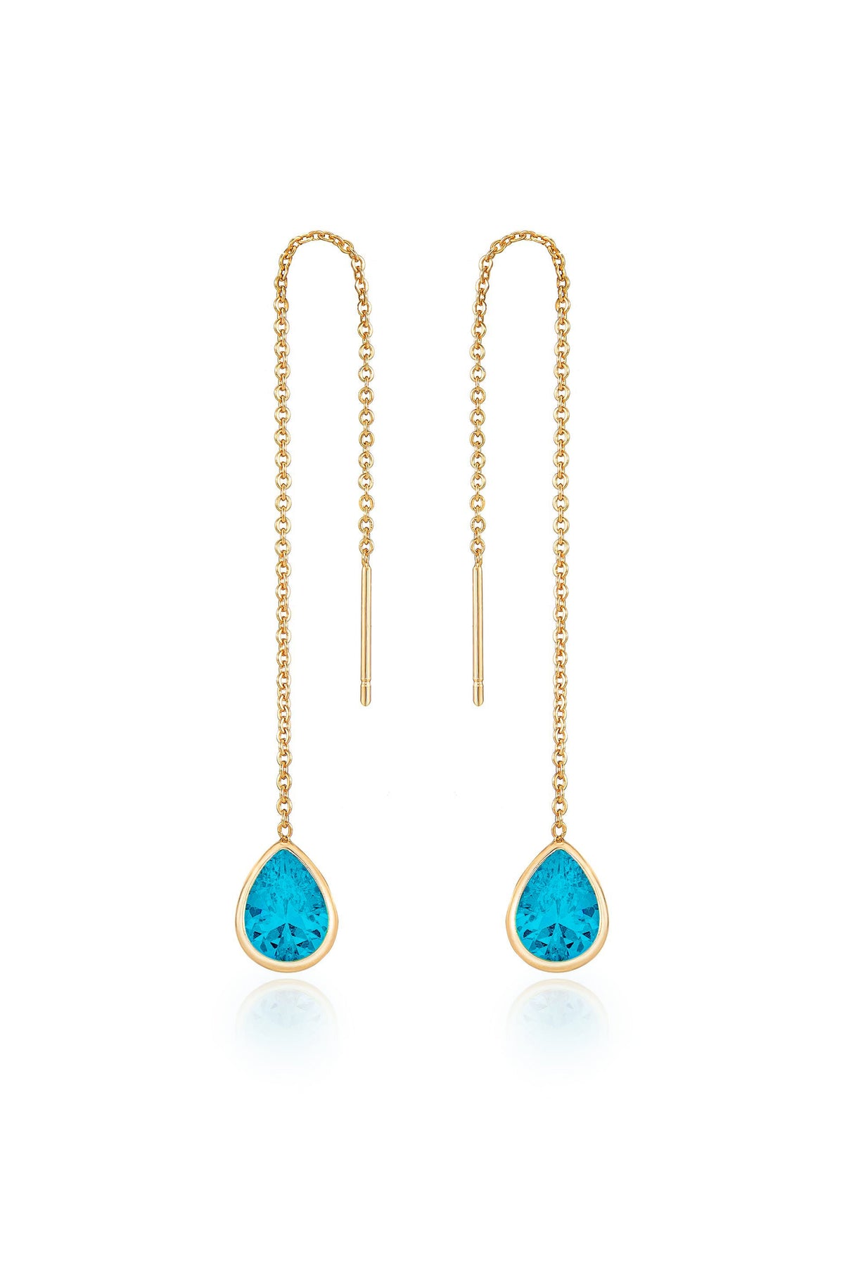 Barely There Chain and Crystal Dangle Earrings