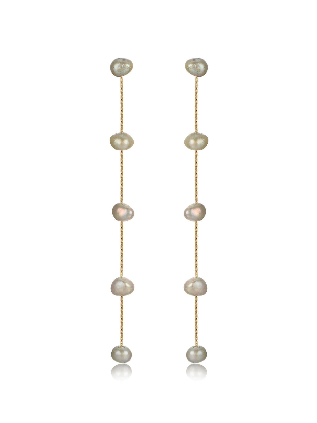 Dripping Pearl Delicate Drop Earrings