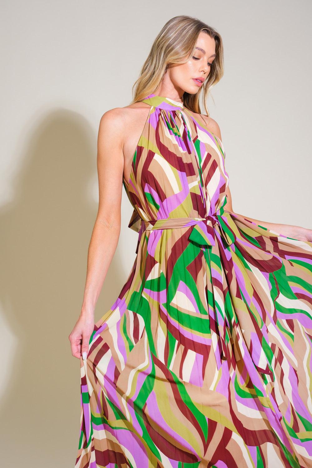 AS TIME GOES BY WOVEN MAXI DRESS