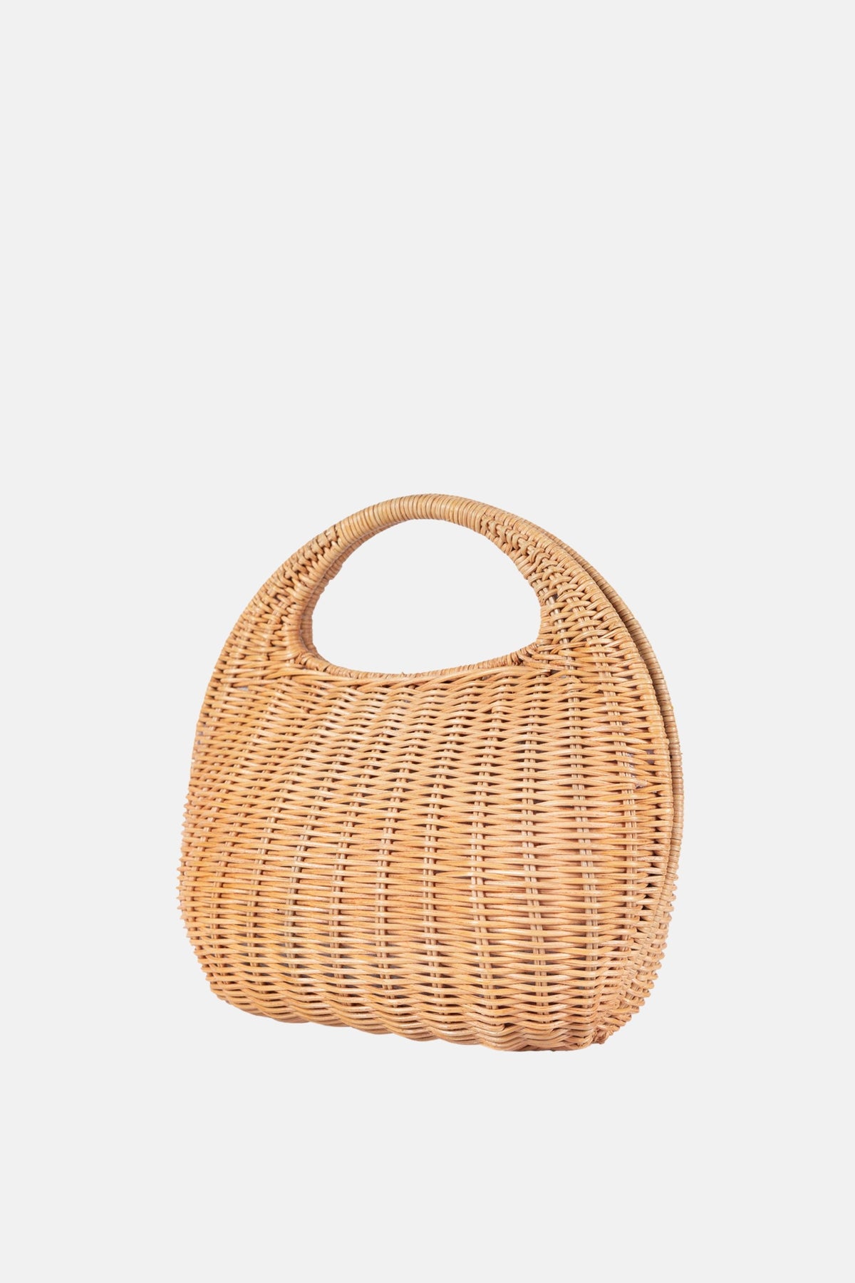 Ayla Rattan Small Satchel