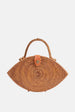 Jelavu - Iris Natural Top Handle Rattan Bag