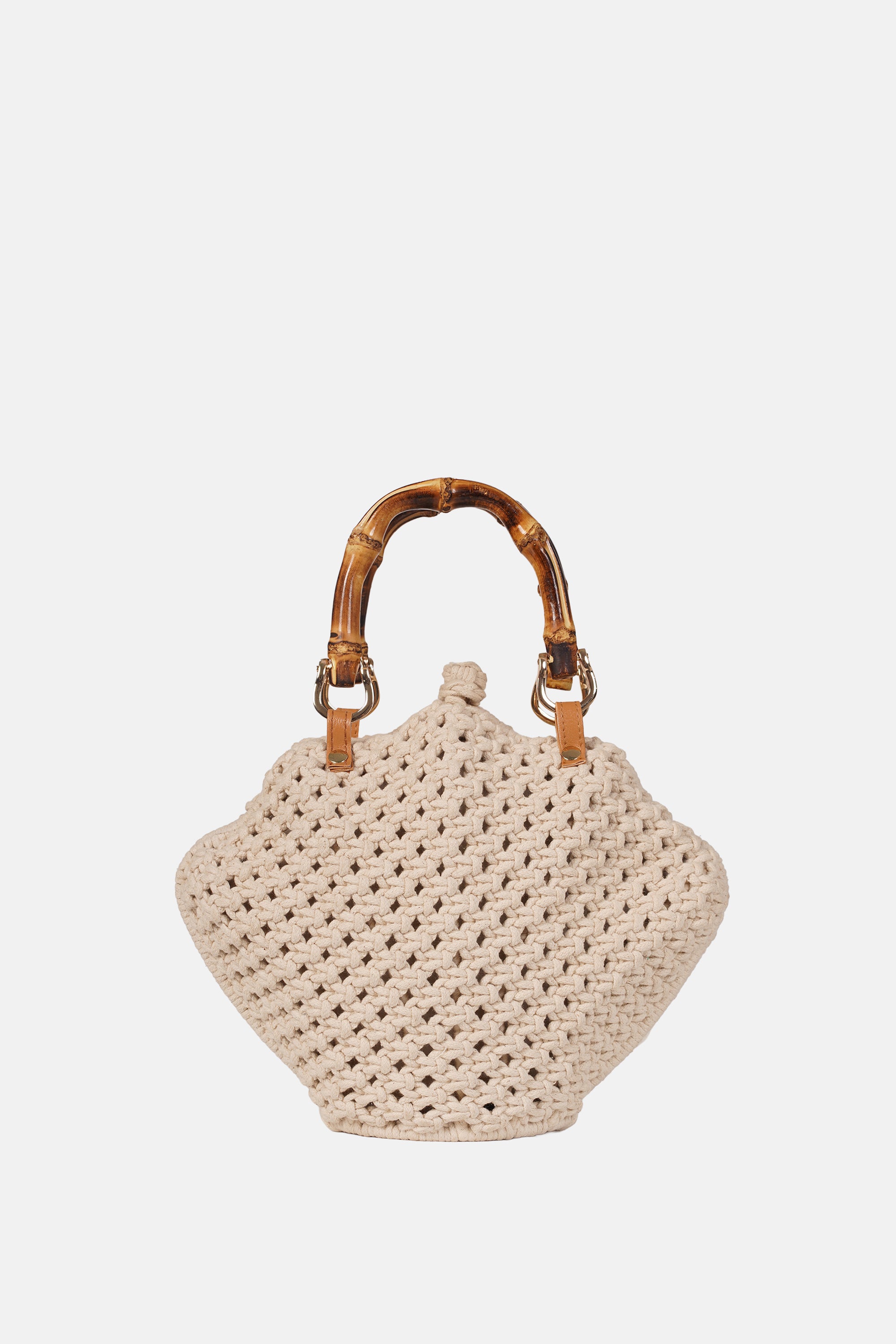 Jelavu - Venus Cream Crochette Shell Bag