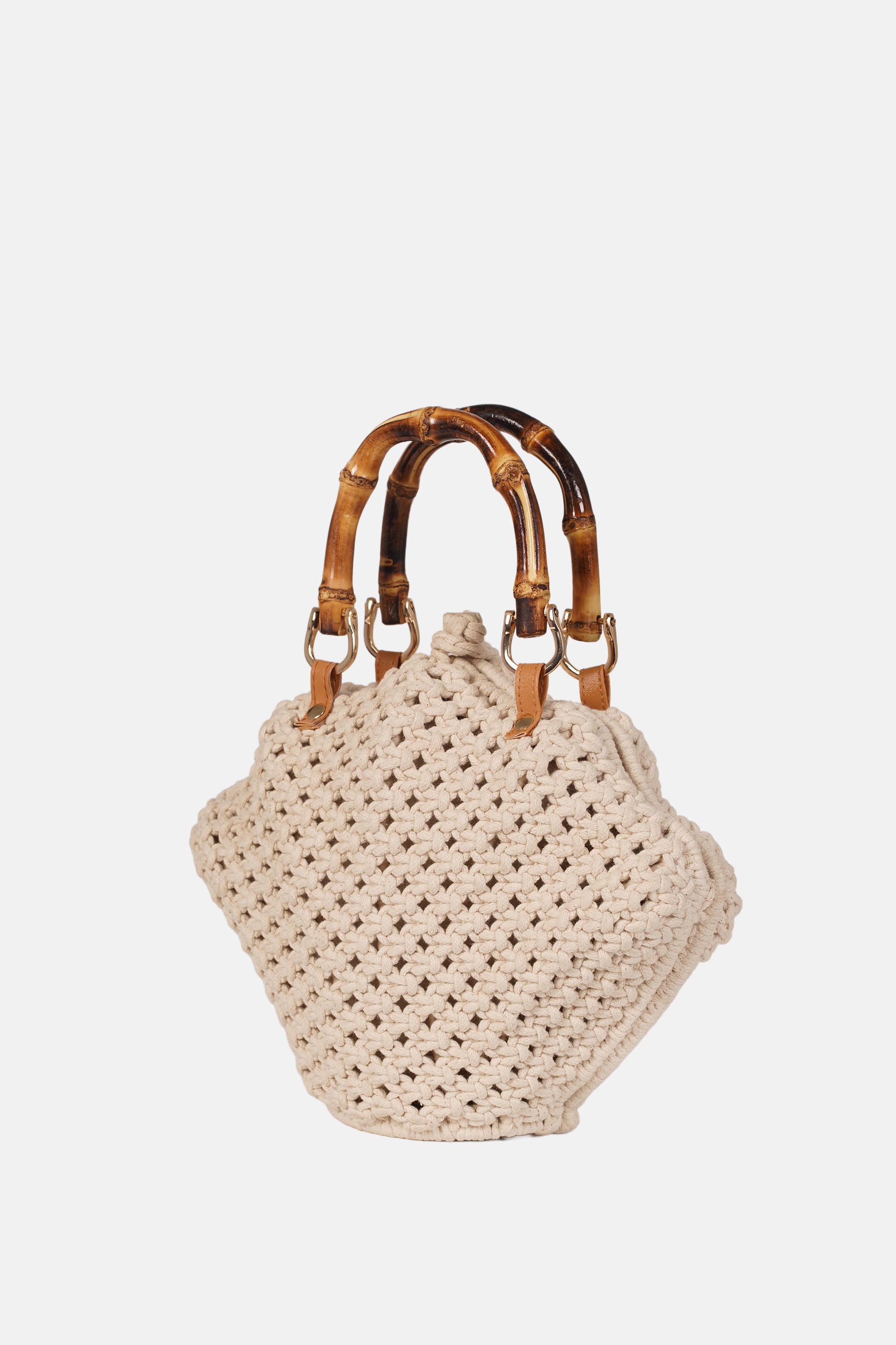 Jelavu - Venus Cream Crochette Shell Bag