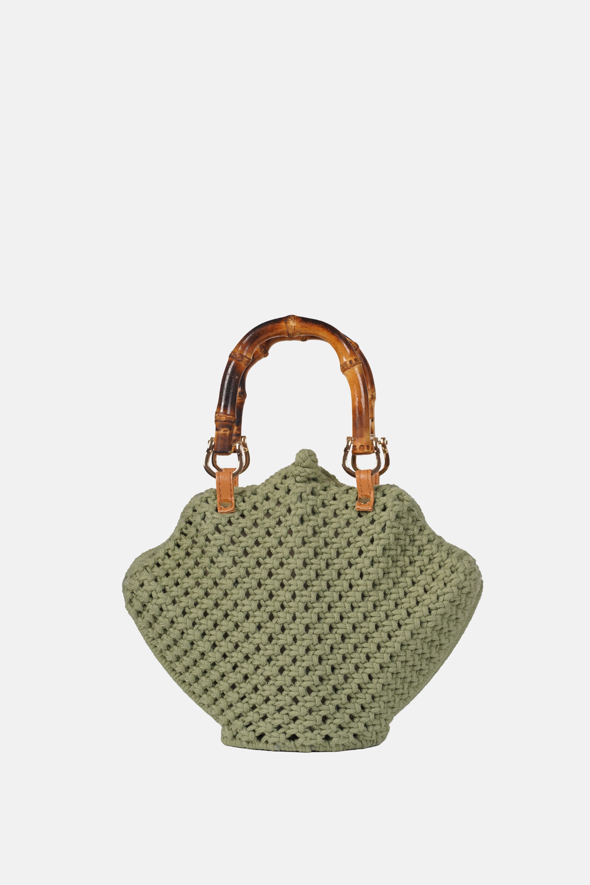 Jelavu - Venus Green Crochette Shell Bag