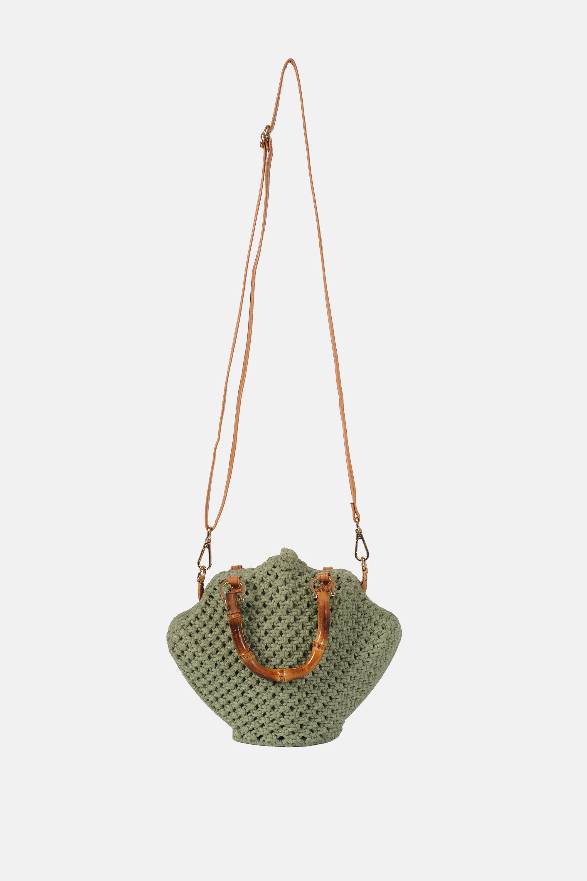 Jelavu - Venus Green Crochette Shell Bag