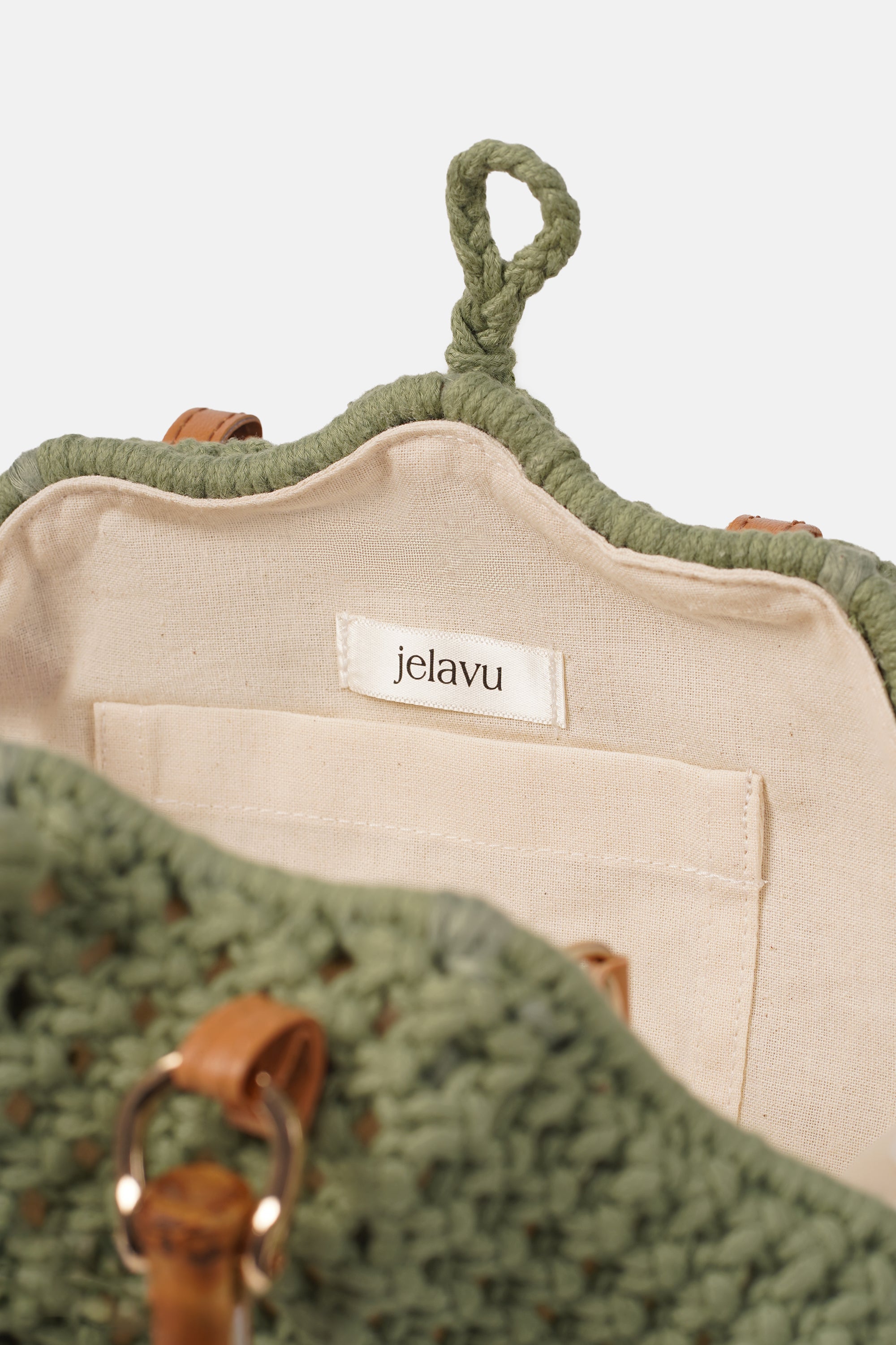 Jelavu - Venus Green Crochette Shell Bag