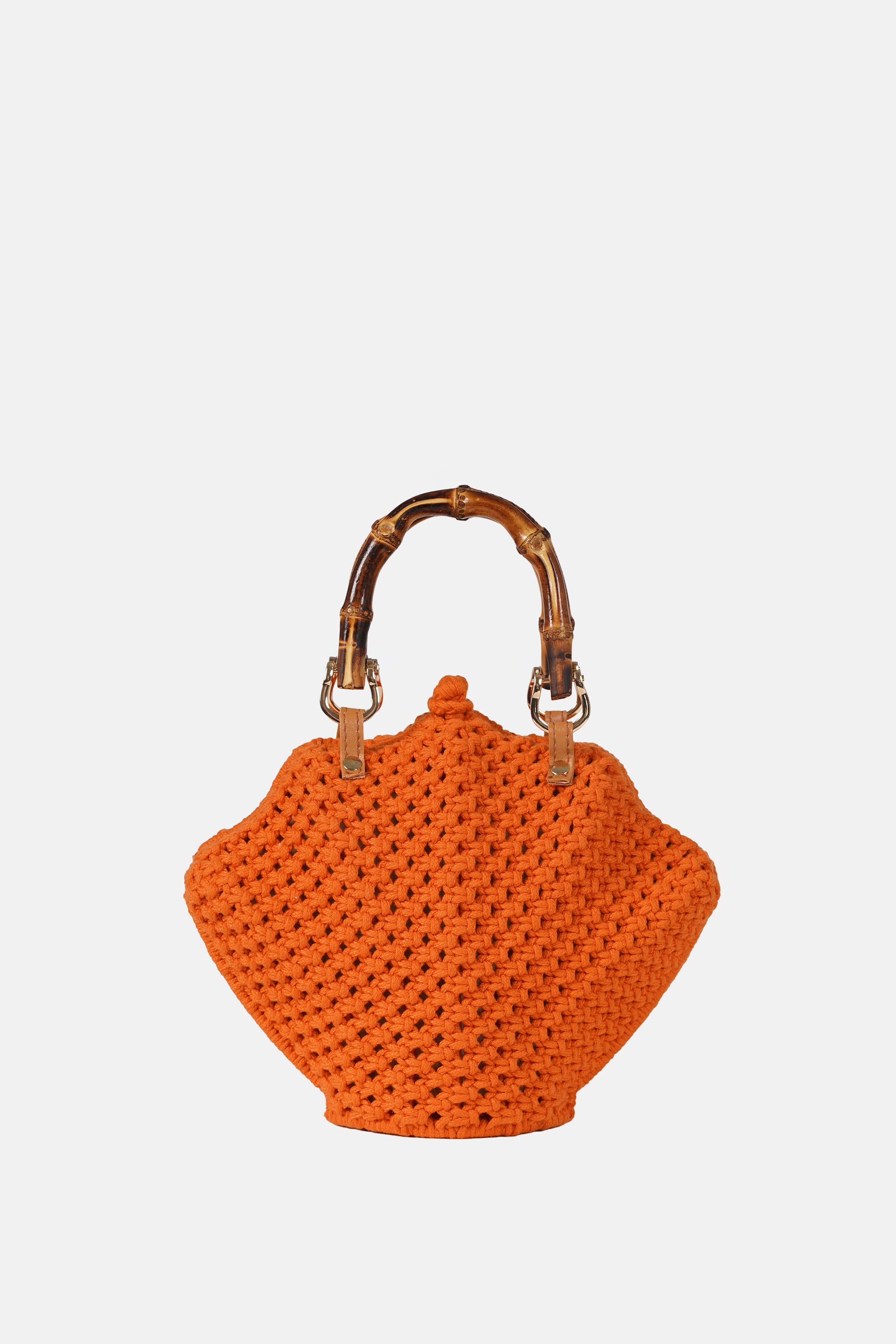 Jelavu - Venus Orange Crochet Shell Bag