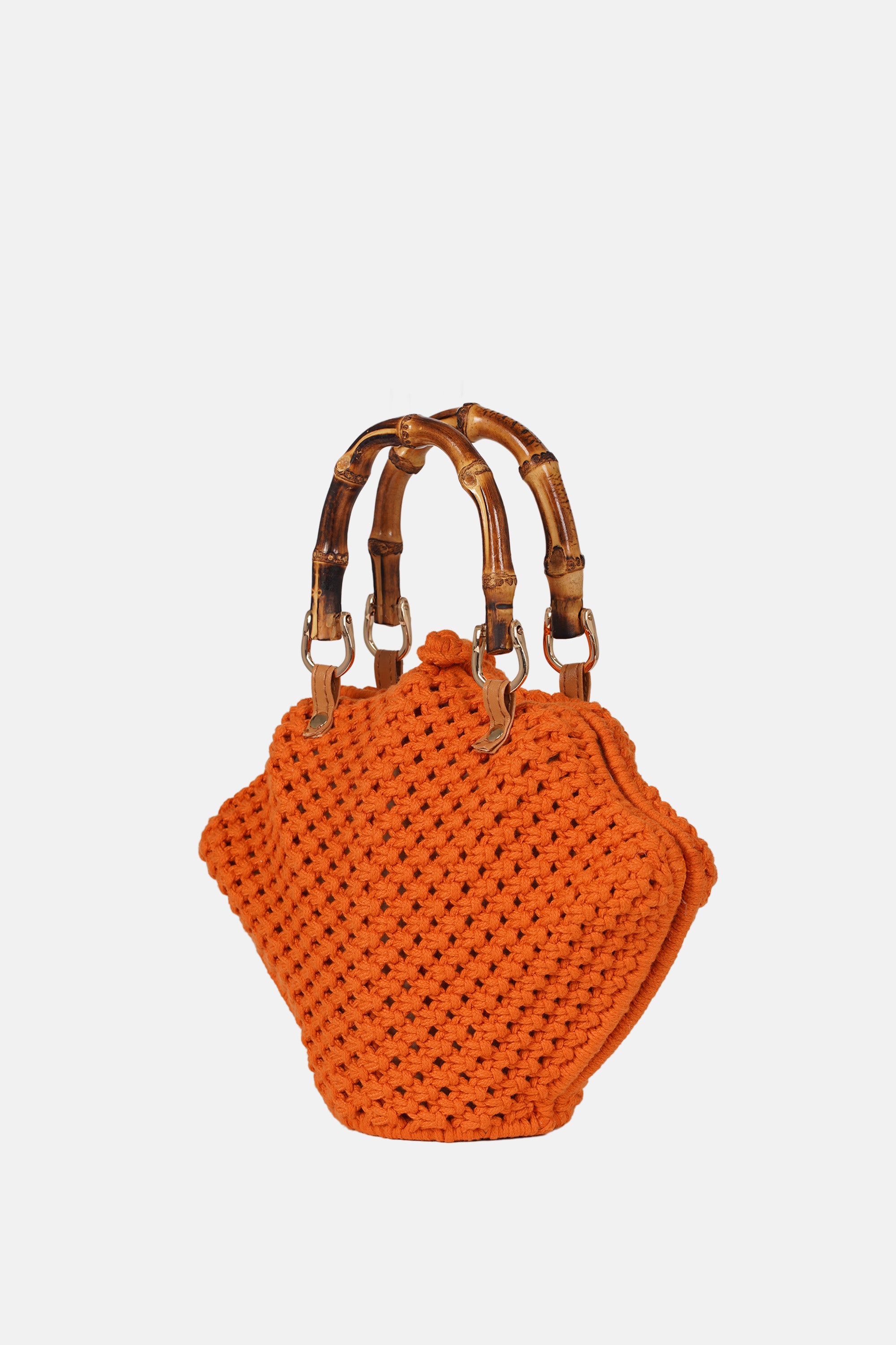 Jelavu - Venus Orange Crochet Shell Bag