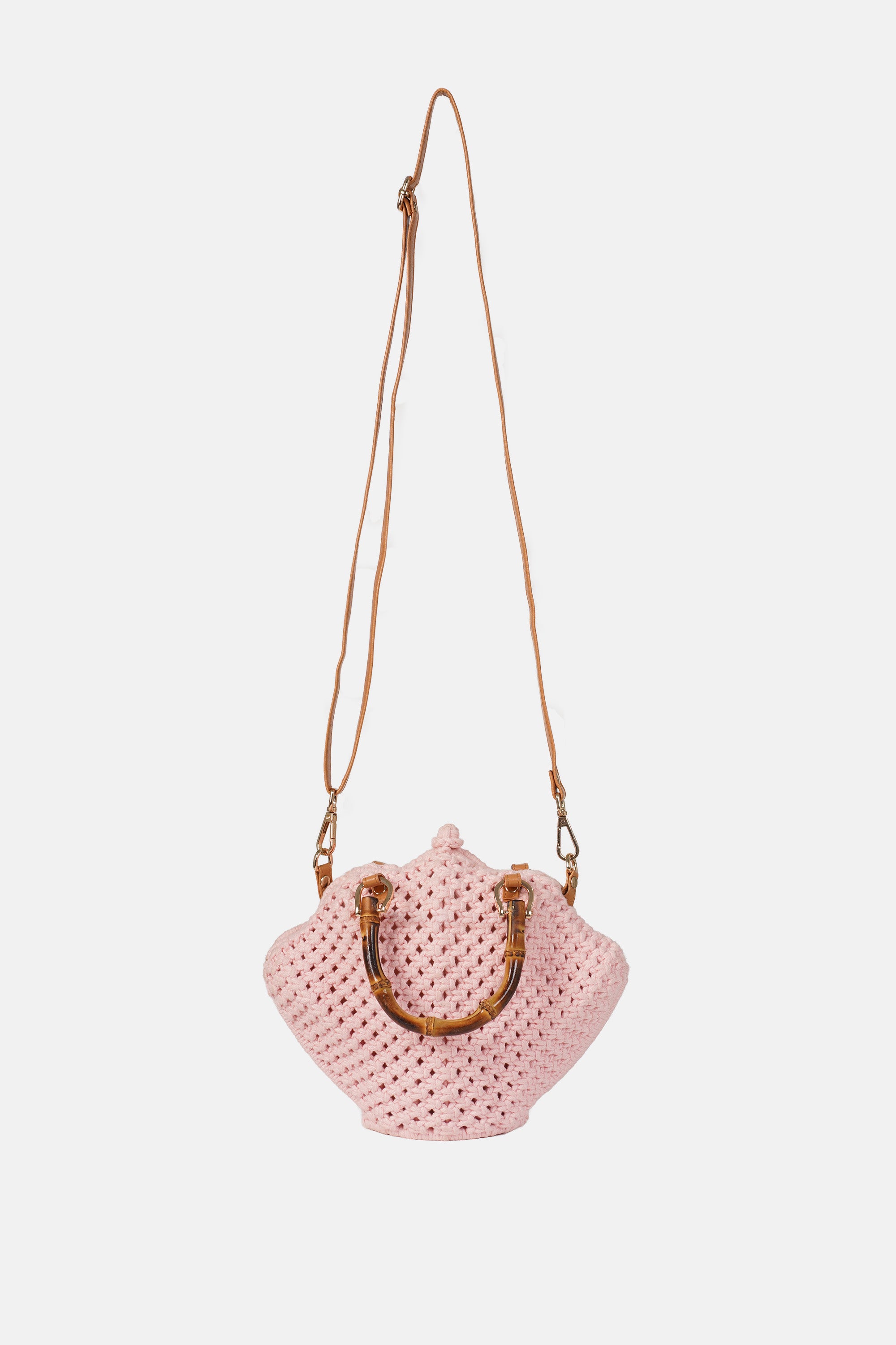 Jelavu - Venus Pink Crochette Shell Bag