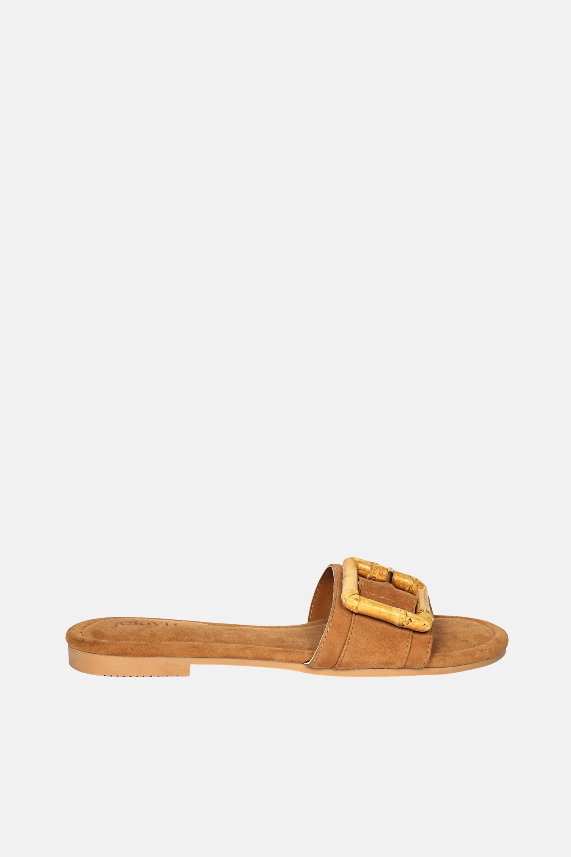 Jelavu Amsterdam Suede Cognac Sandals