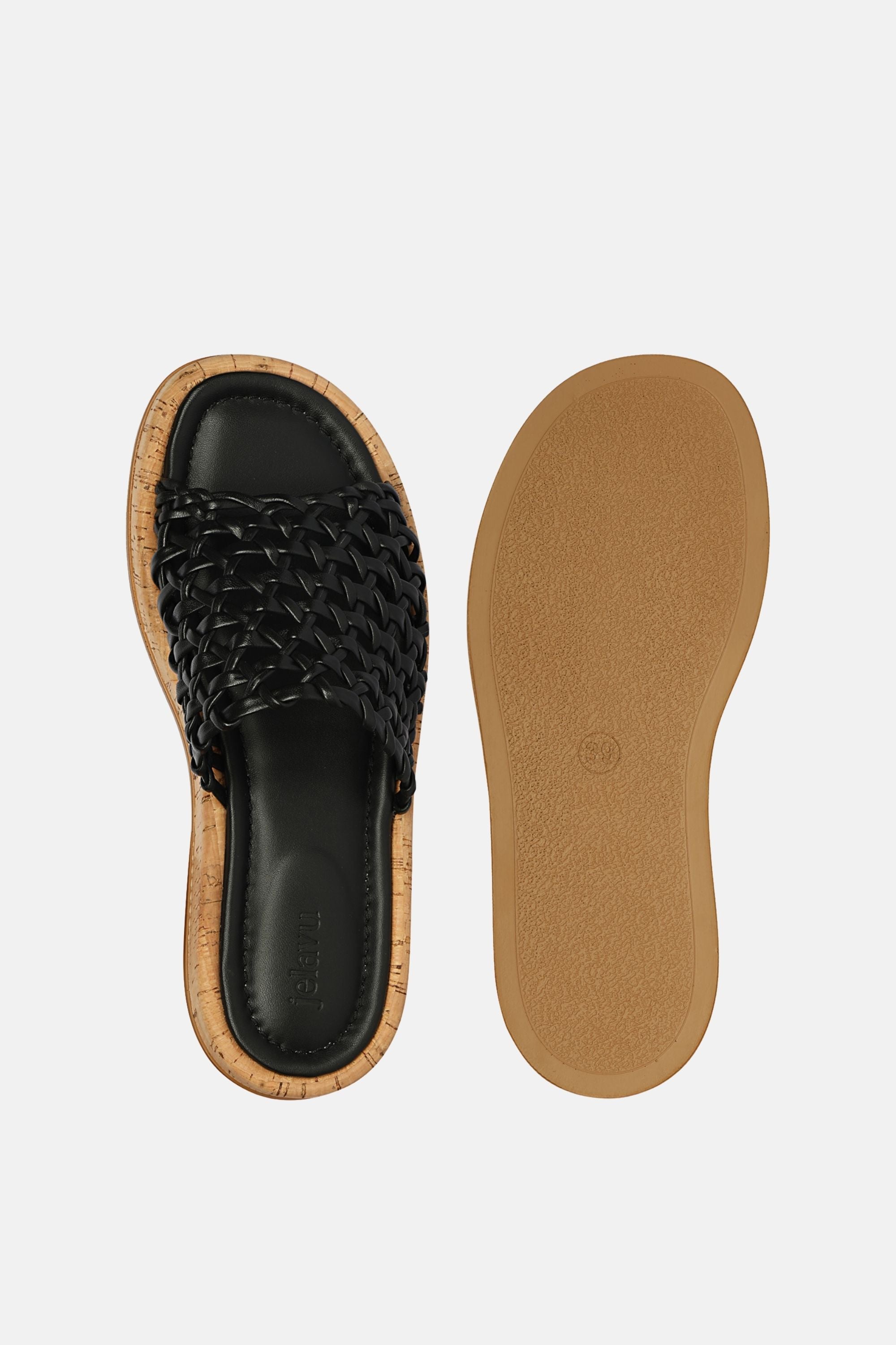 Jelavu Cloud Black Sandals