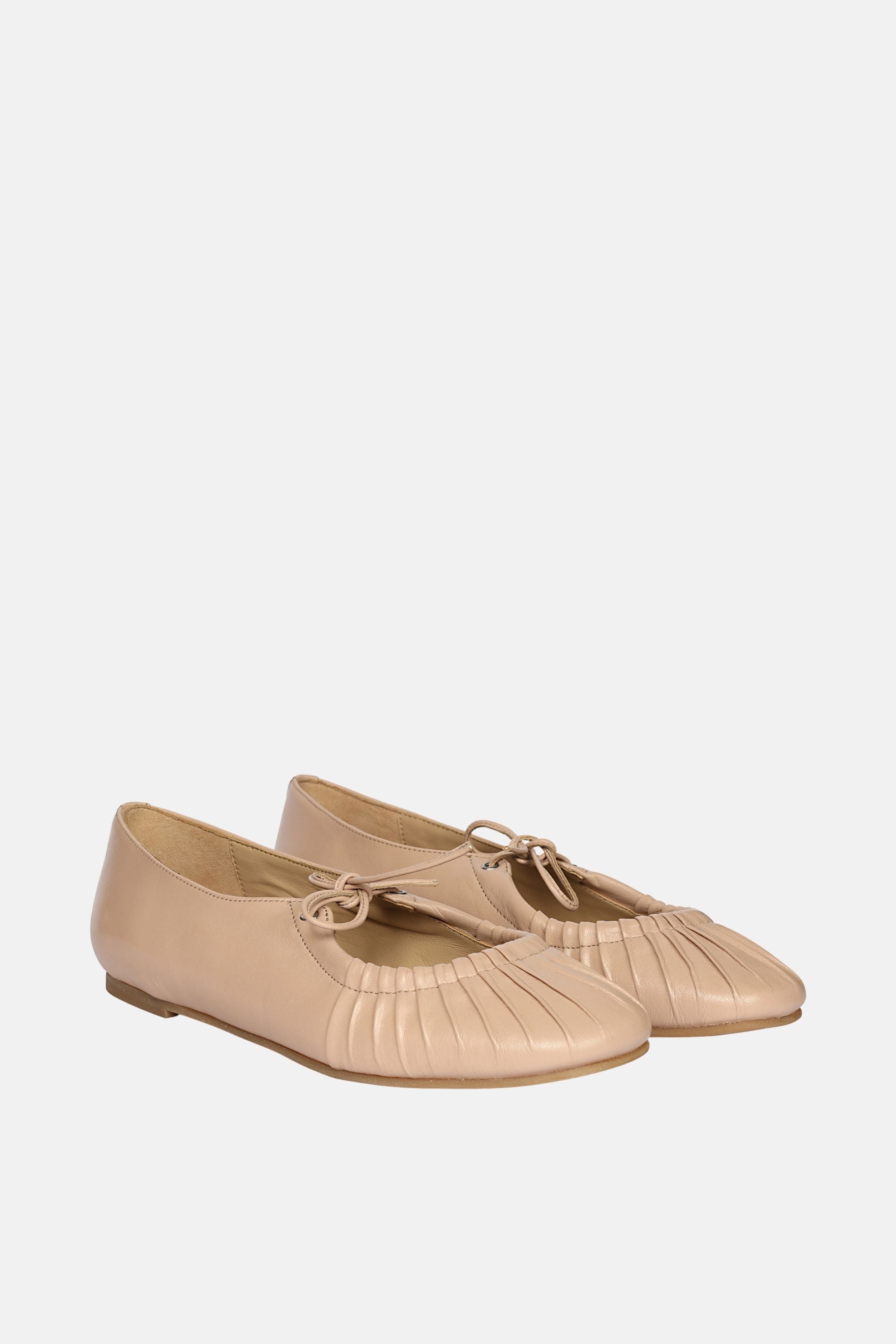 Jelavu Ellie Nude Leather Ballerina