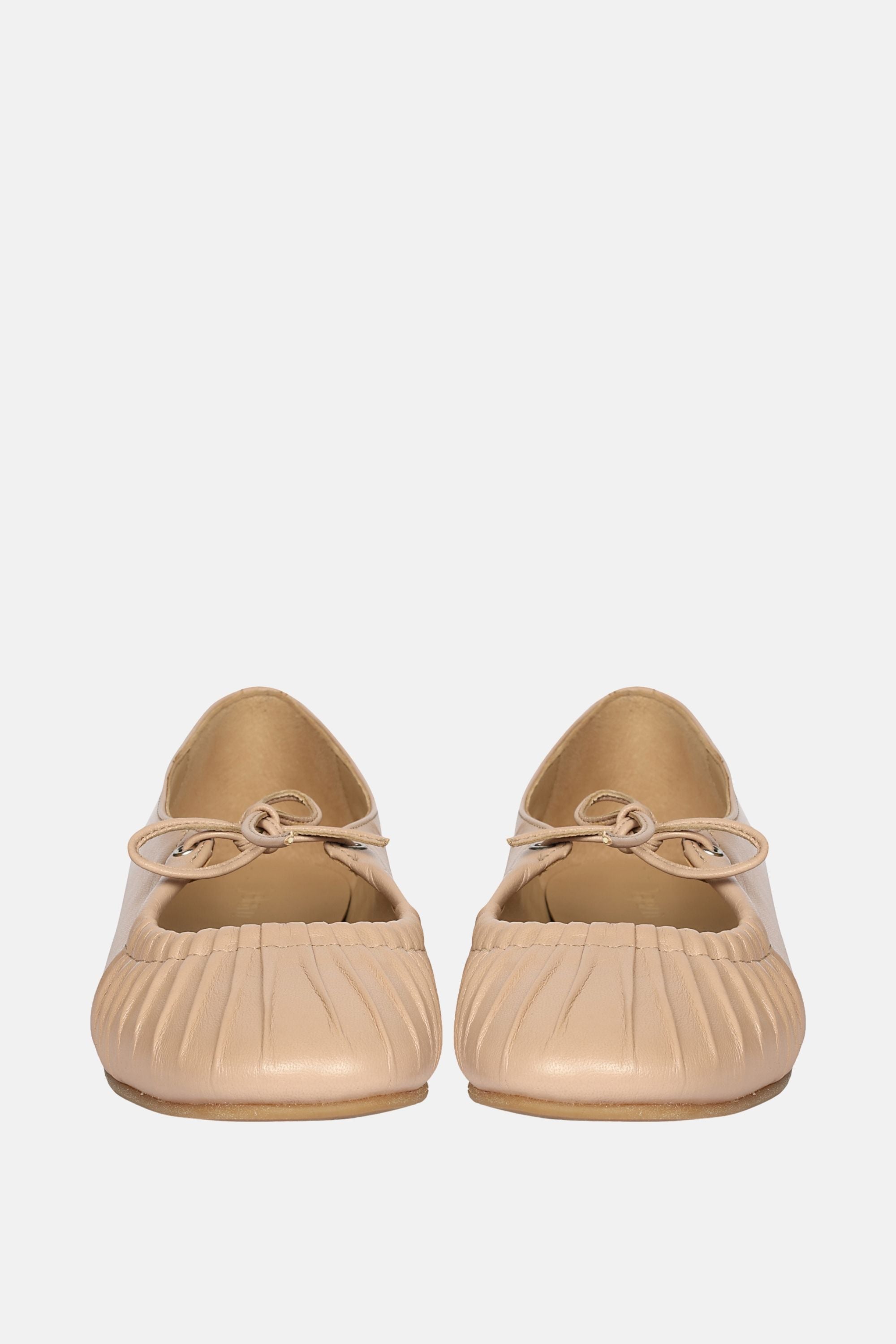 Jelavu Ellie Nude Leather Ballerina
