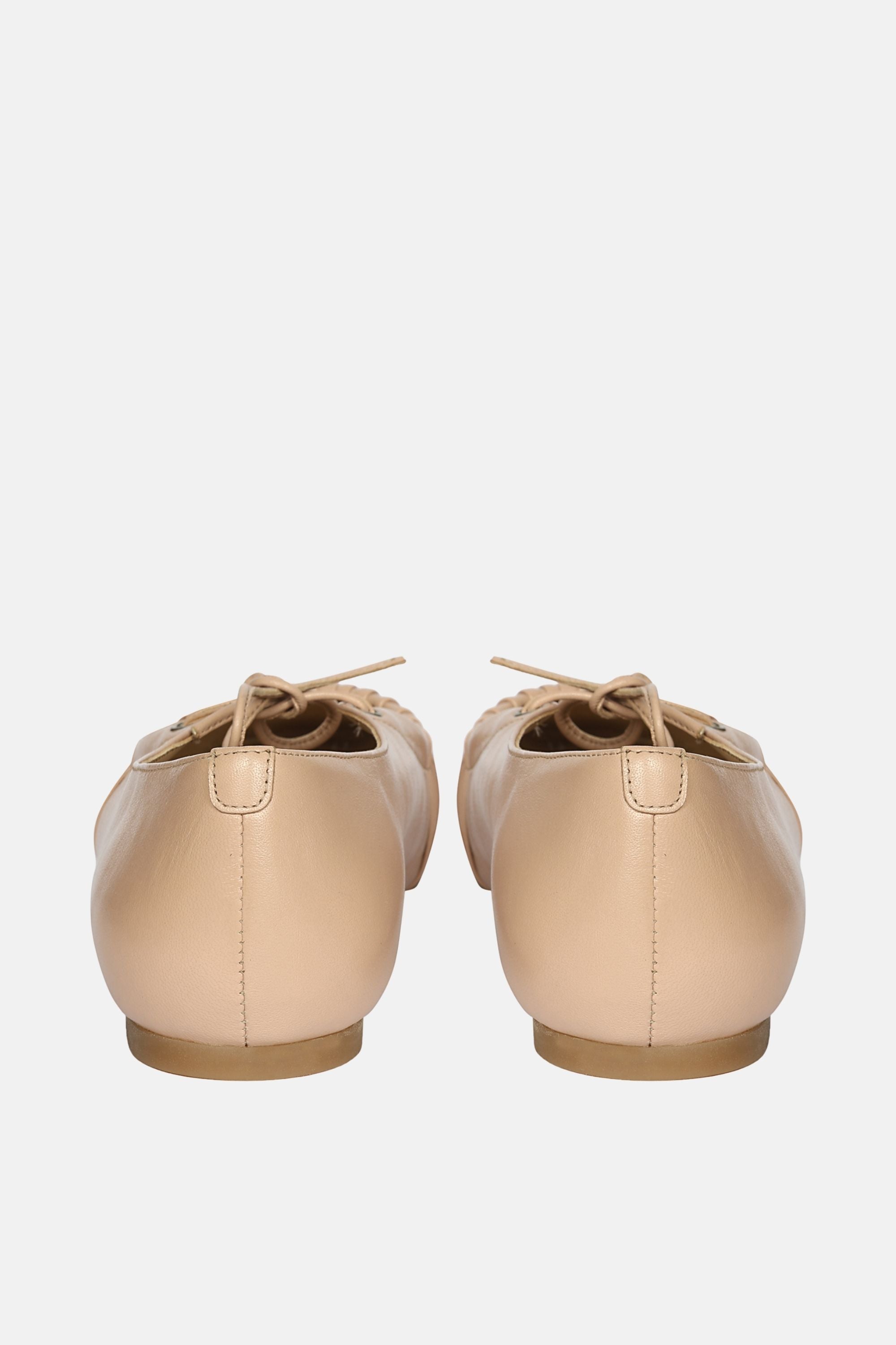 Jelavu Ellie Nude Leather Ballerina