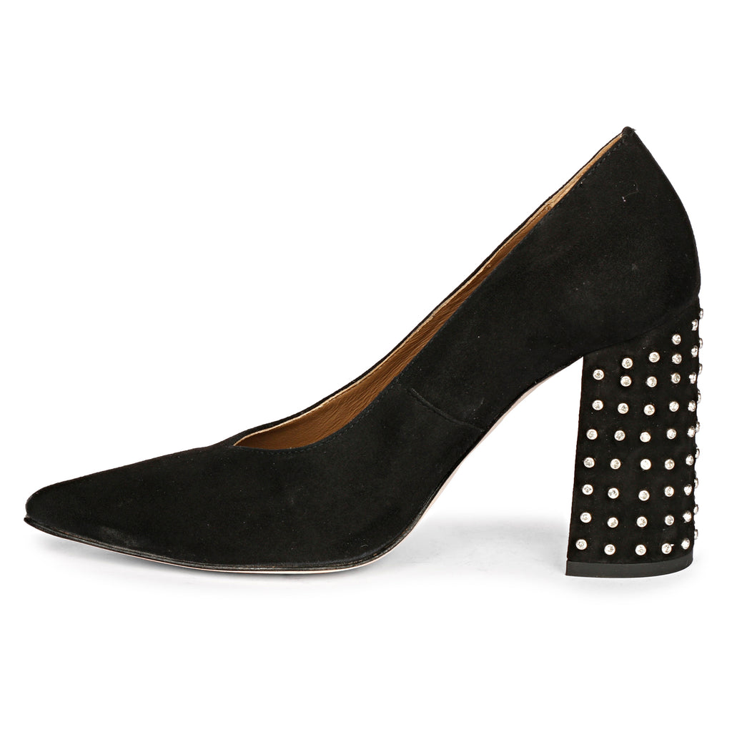 Pamina Studded Black Pumps by Future Brands Group