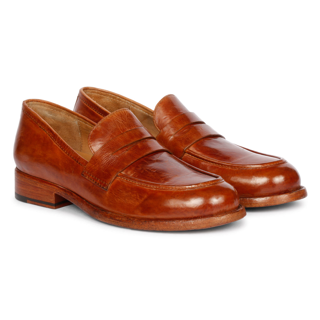 Micola Cognac Moccasins by Future Brands Group