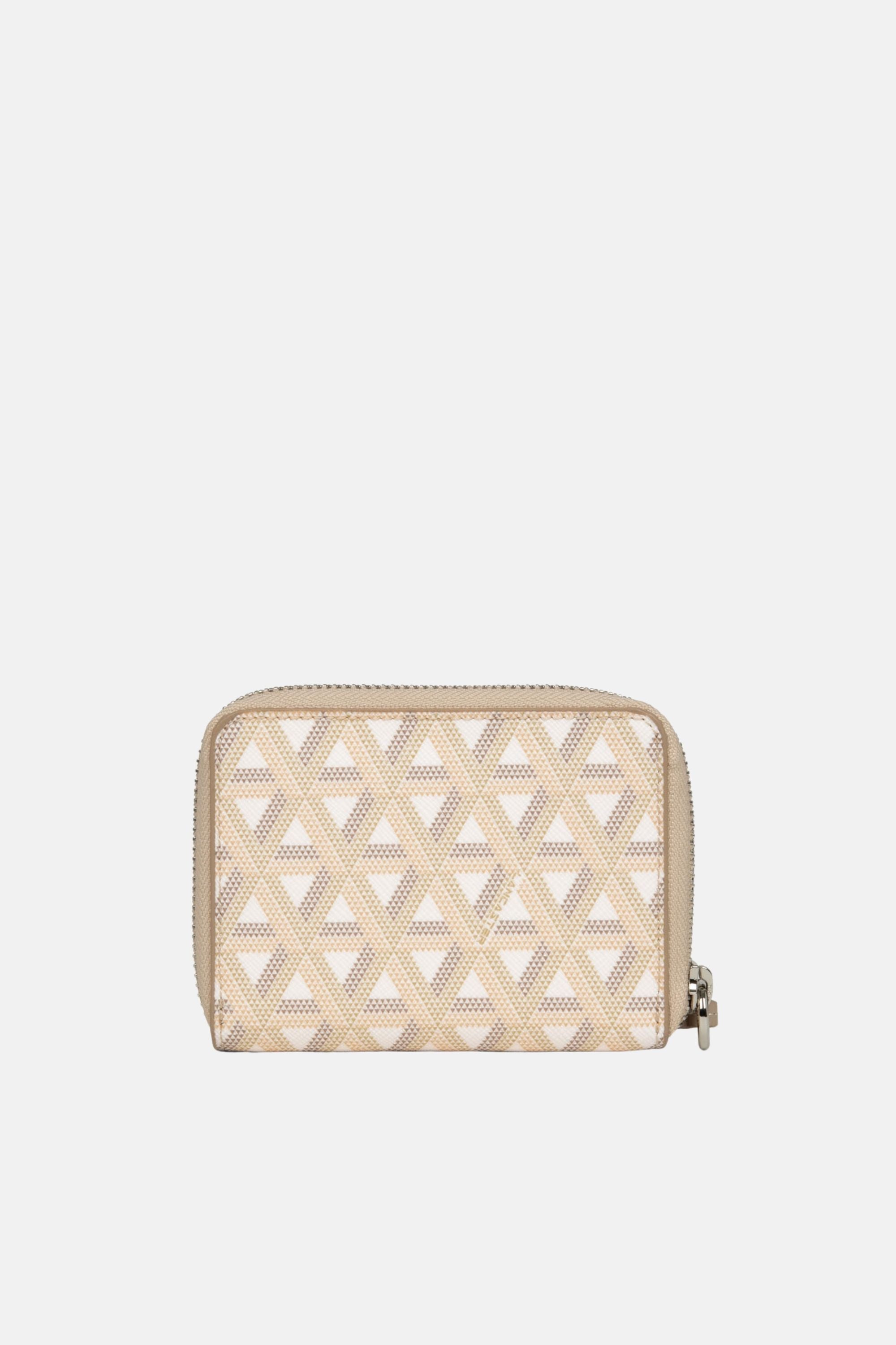 Lancaster Back-to-Back Zipped Wallet Ikon - Backpack Beige
