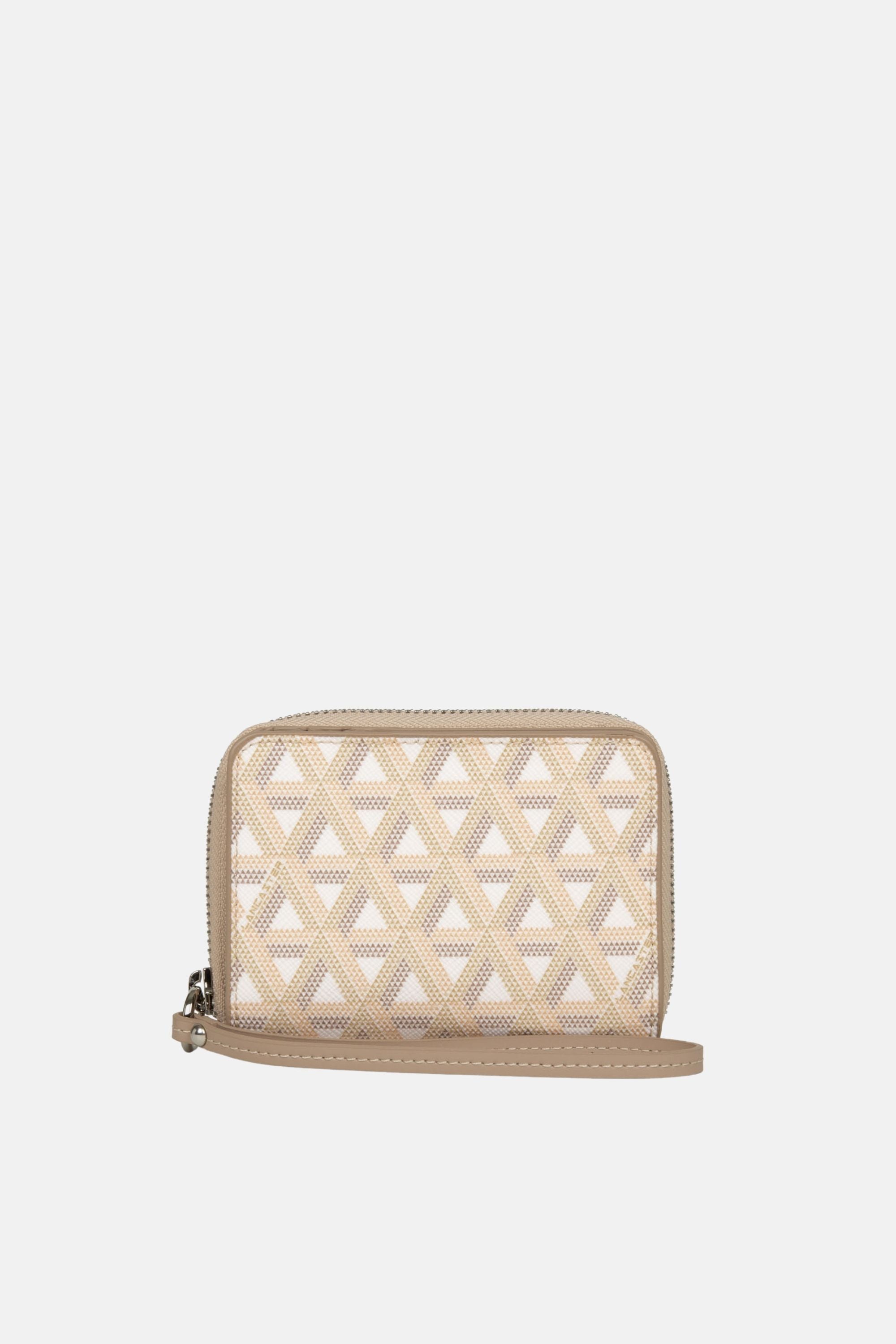 Lancaster Back-to-Back Zipped Wallet Ikon - Backpack Beige