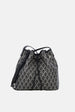 Lancaster Drawstring Bucket Bag Ikon Noir