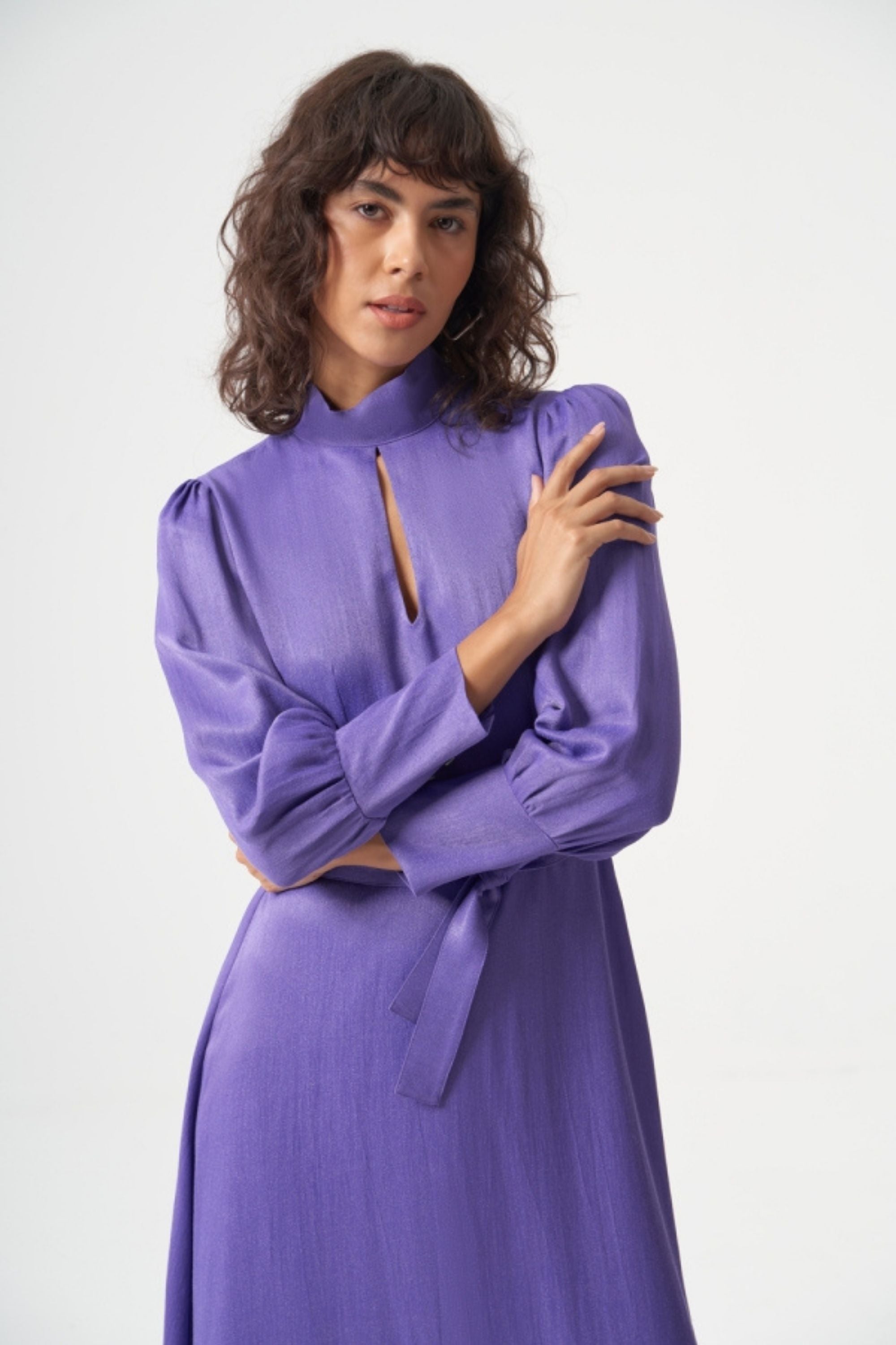 MZL- Woven Satin Dress Apparel