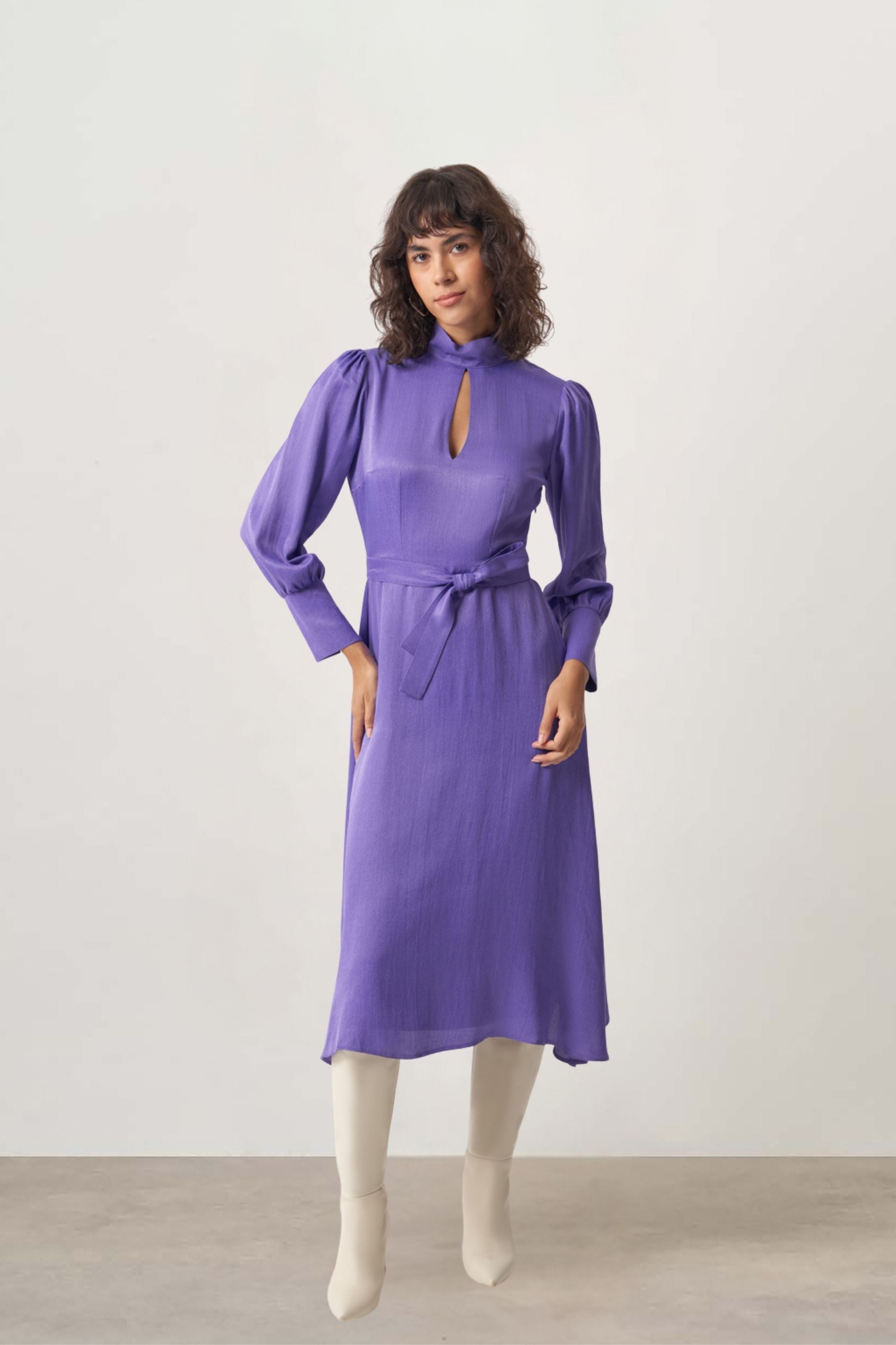 MZL- Woven Satin Dress Apparel