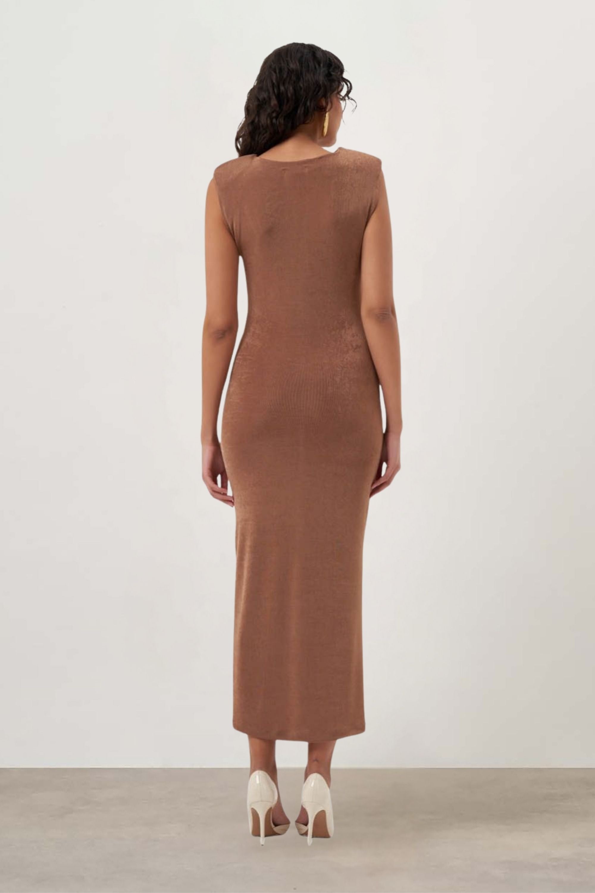 MZL Sleeveless Gathered Dress
