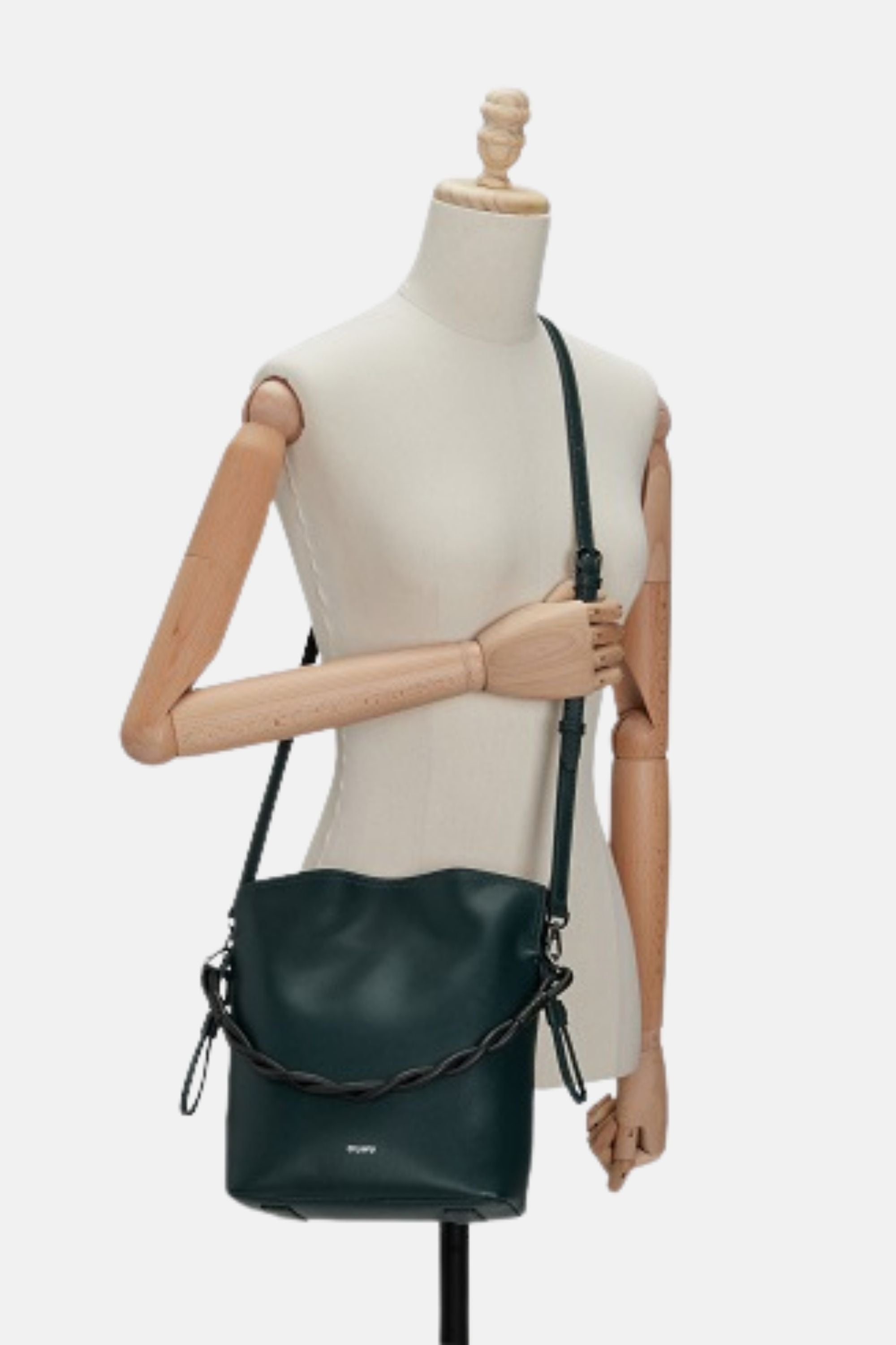 Sample Product - Oryany - Madeleine Bucket Medium Crossbody Handbags - Deep Green